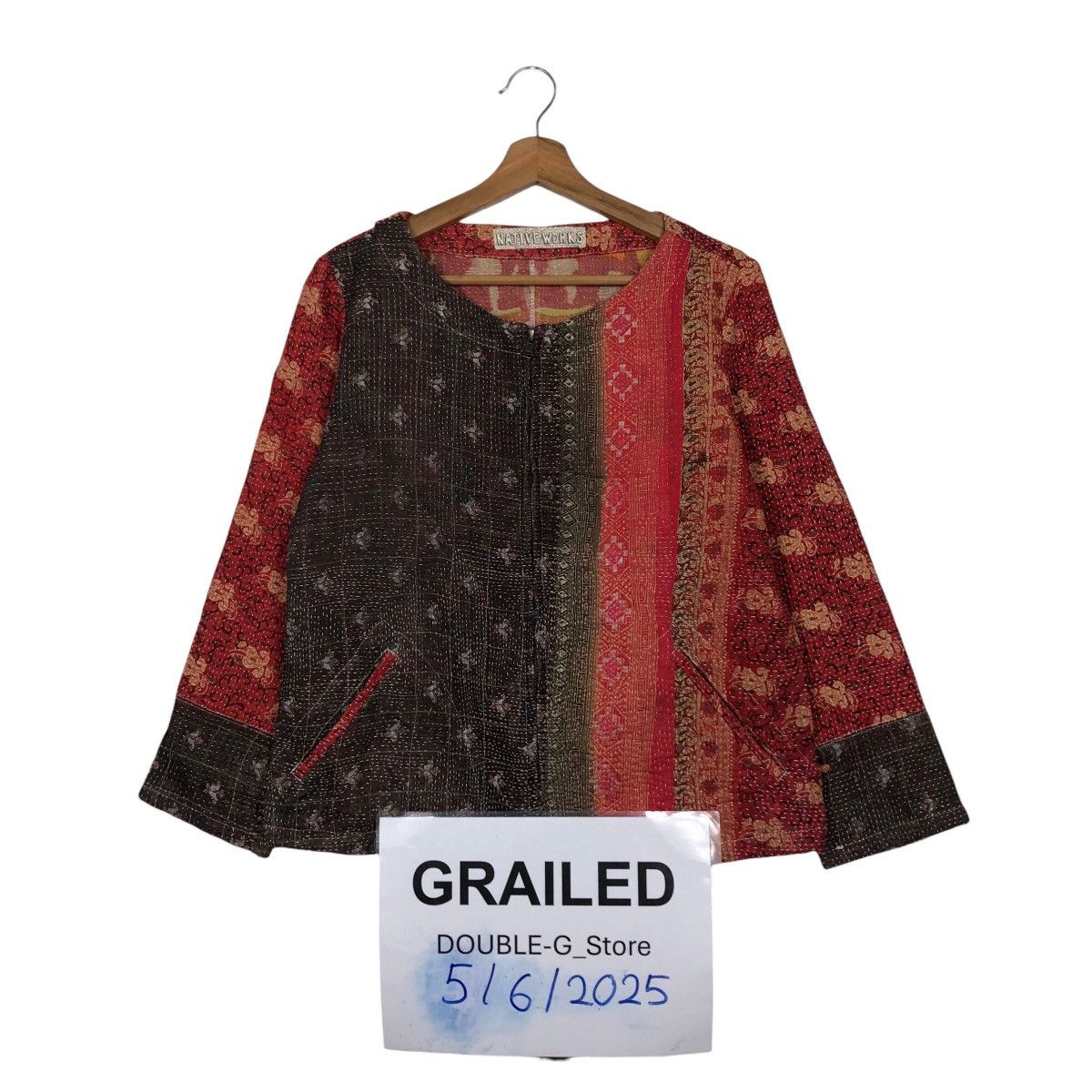 Native Works Reworked Patchwork Quilted Jacket