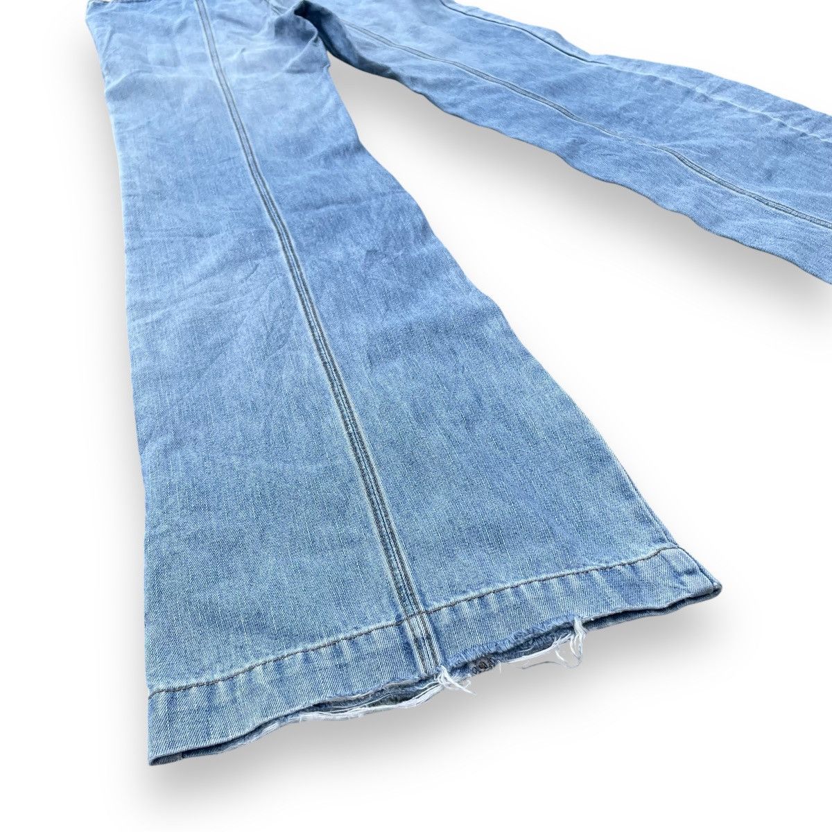 If Six Was Nine × Japanese Brand × Le Grande Bleu (L.G.B.) 🇯🇵 SUPER FLARE RIGHT-ON DENIM PANTS Size 26" / US 2 / IT 38 - 10 Thumbnail