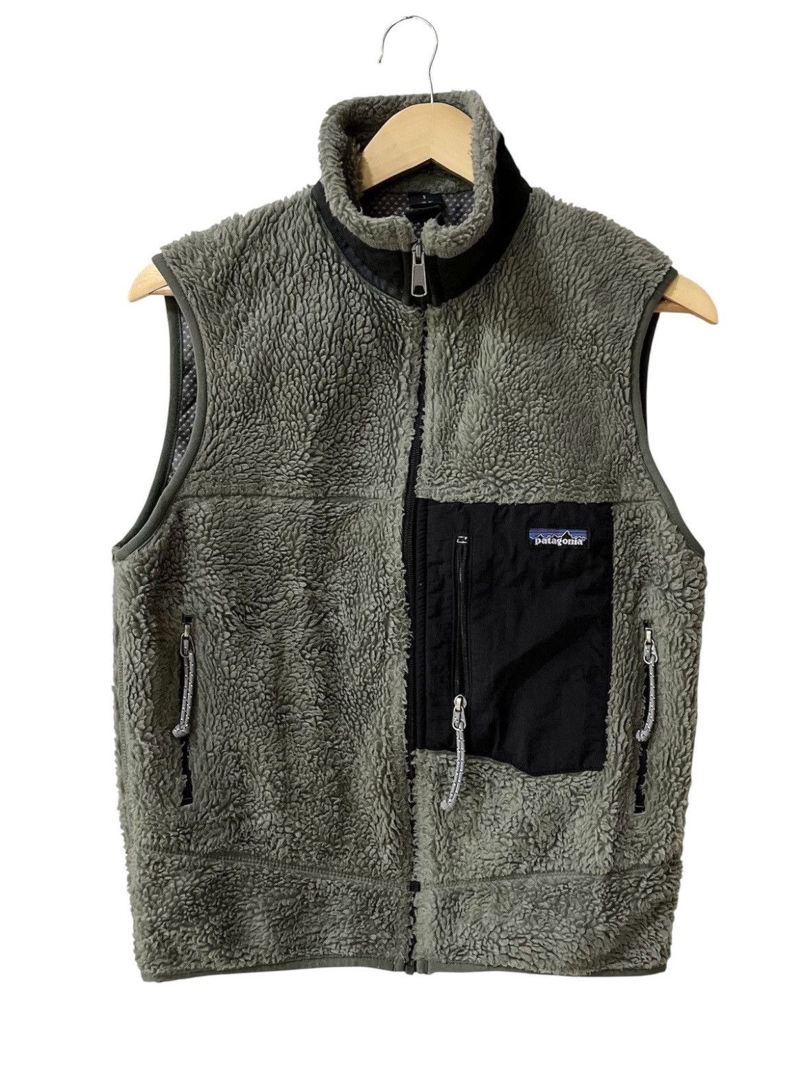 Vintage 90s Patagonia Classic Retro X Fleece Vest Eucalyptus