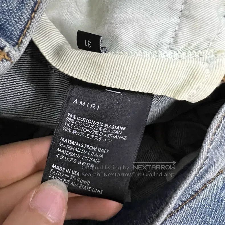 Amiri Amiri Ripped Denim Jeans Size US 31 - 4 Thumbnail
