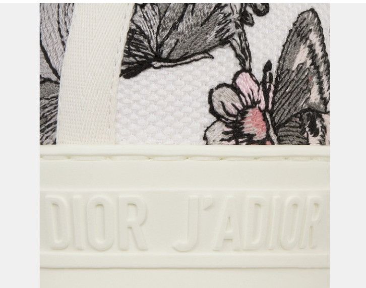 Dior o1w1db11224 Embroidered Cotton Sneakers in Multicolor Size US 10 / IT 40 - 5 Thumbnail