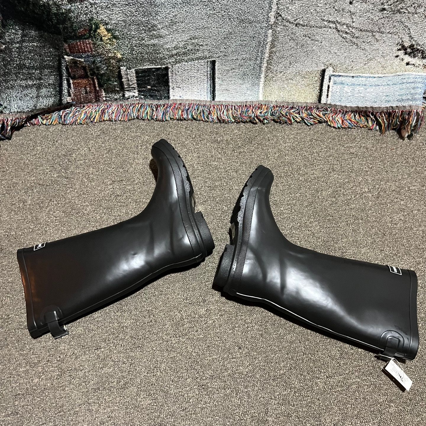 Juicy Couture (SOLD OUT)Juicy Couture Long Wellington Rain Boots Black Size US 9.5 / IT 39.5 - 6 Thumbnail