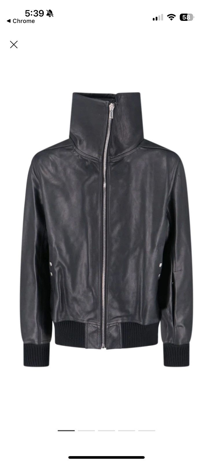 Rick Owens FW18 'SISYPHUS' LCW Intarsia Leather Jacket | Grailed