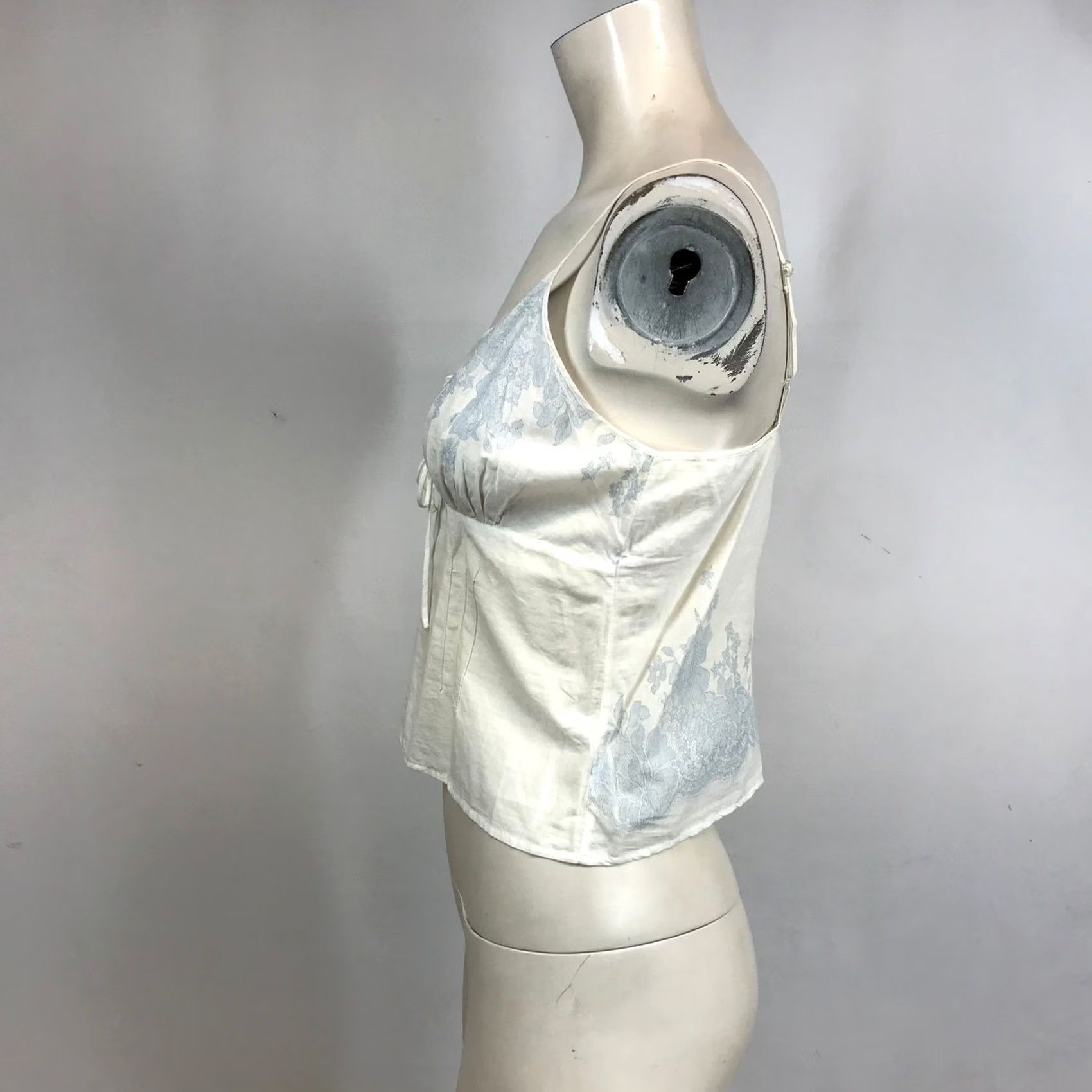 Anthropologie Eloise Anthropologie Camisole White Floral Lace Tie Front Tank Womens S Size S / US 4 / IT 40 - 6 Thumbnail