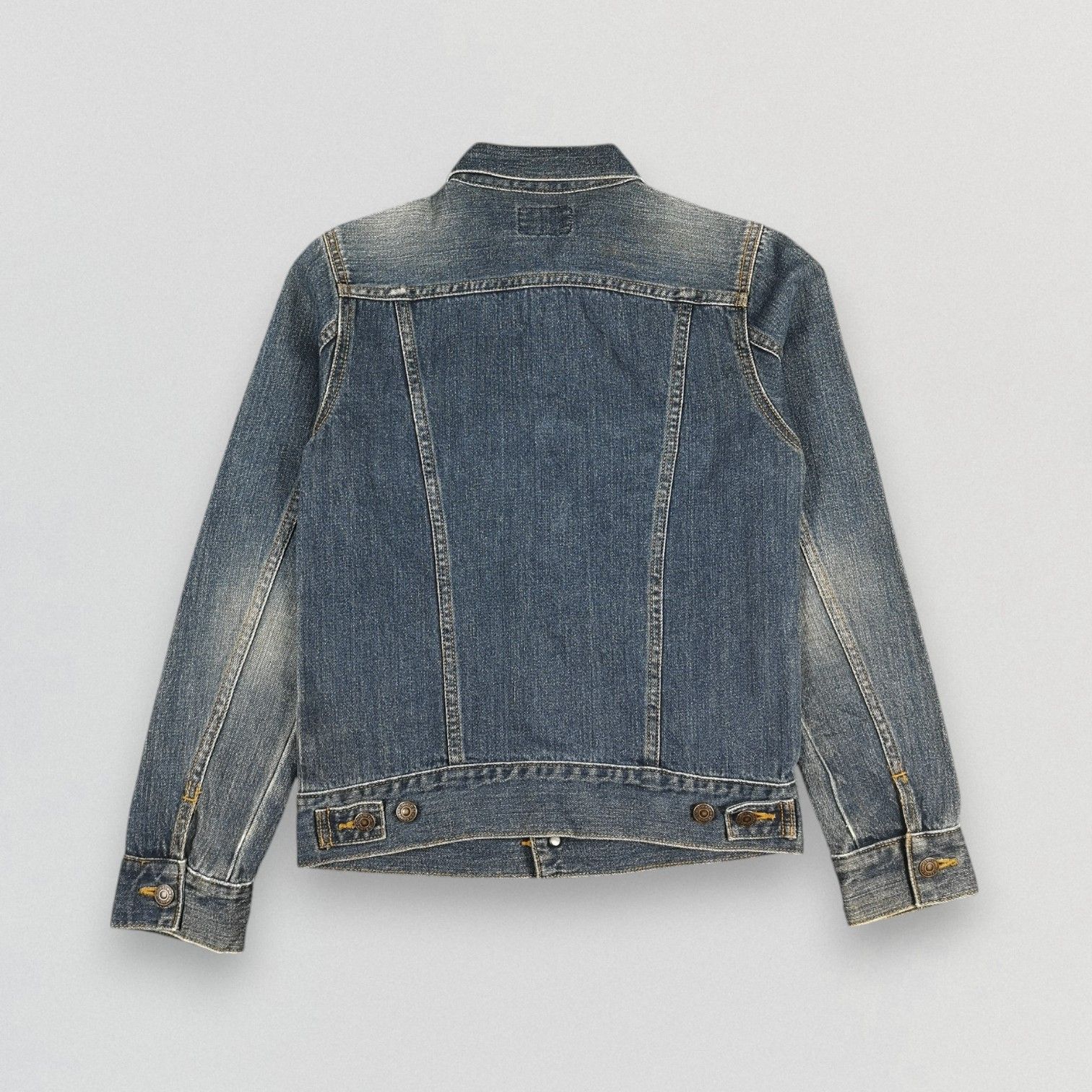 Edwin Vintage Edwin Faded Blue Denim Trucker Jacket Size US XS / EU 42 / 0 - 2 Thumbnail