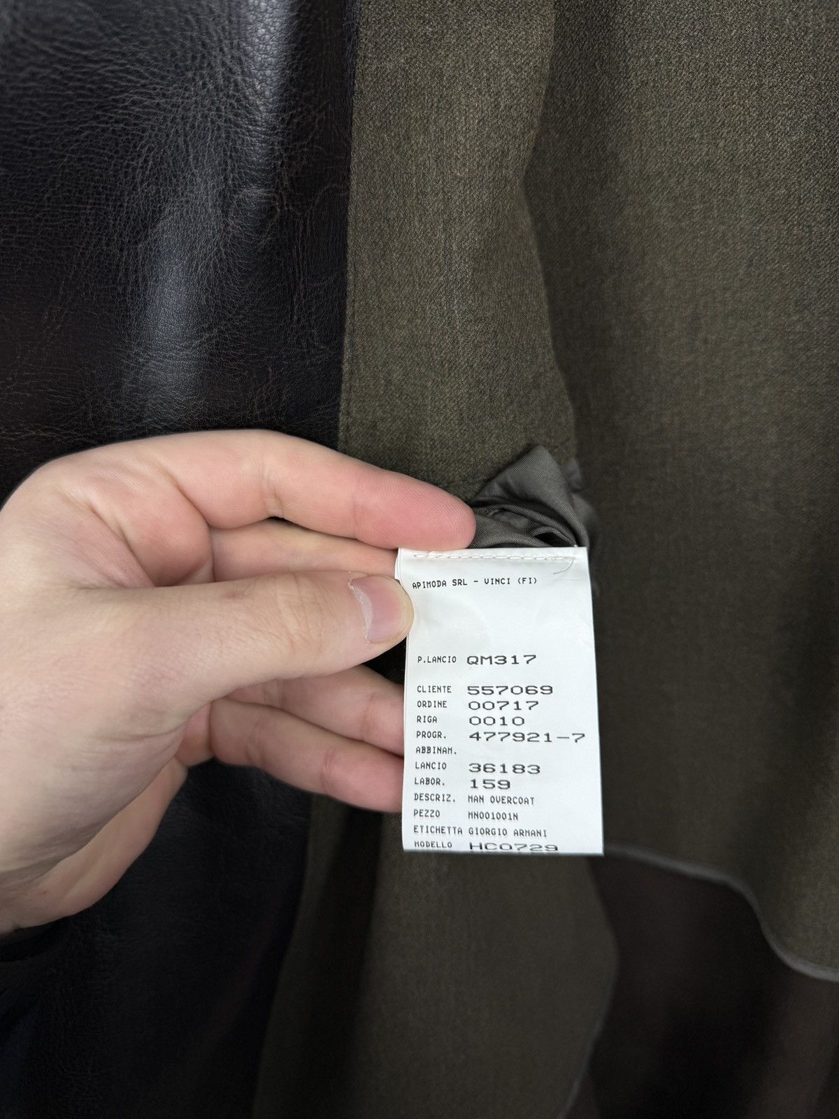 Armani Collezioni 🇮🇹 Vintage 80s Armani Collezioni Faux Leather Overcoat Jacket Size US XL / EU 56 / 4 - 10 Thumbnail