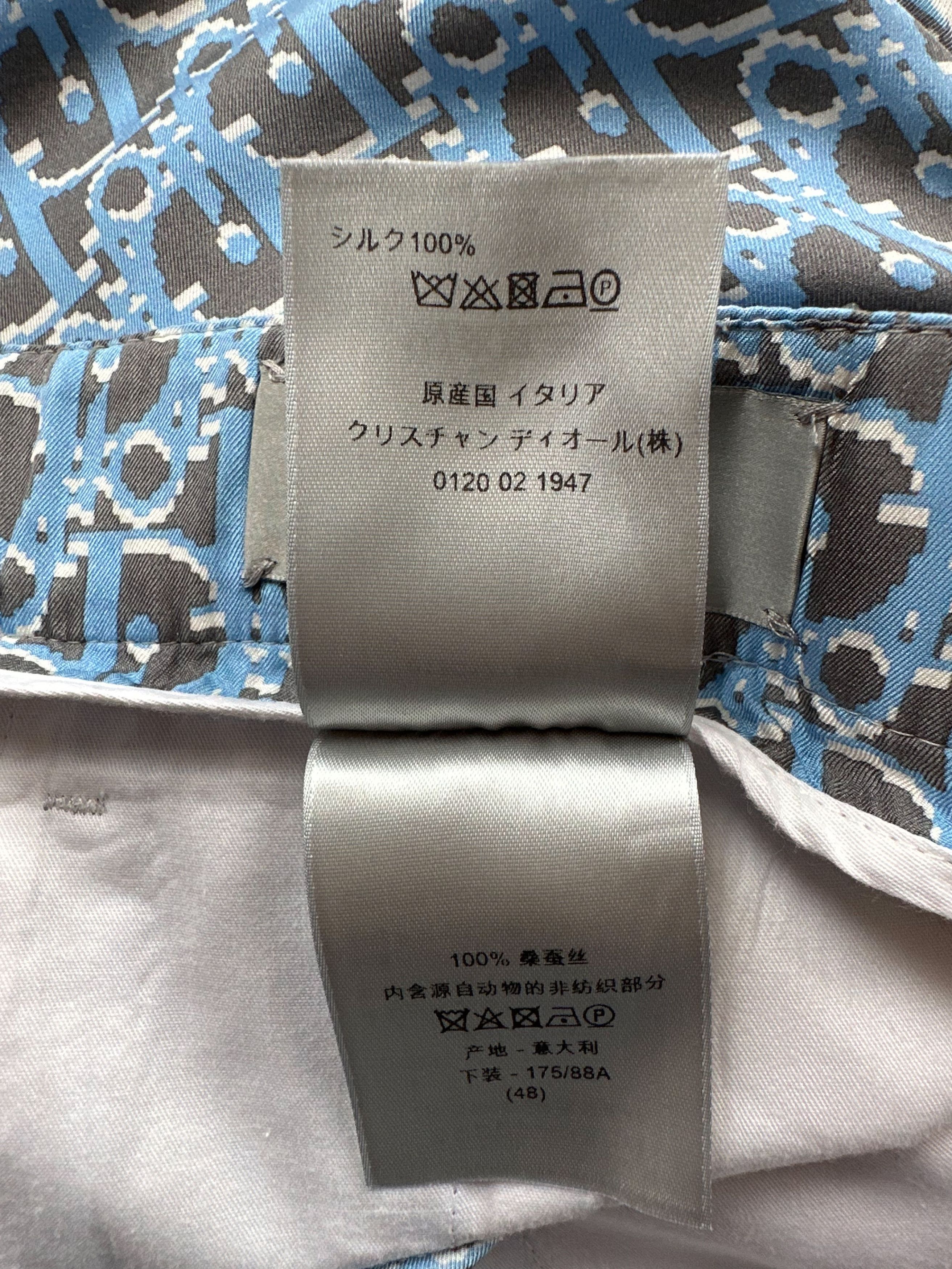 Dior Dior Black & Blue Oblique Bermuda Shorts Size US 32 / EU 48 - 4 Thumbnail