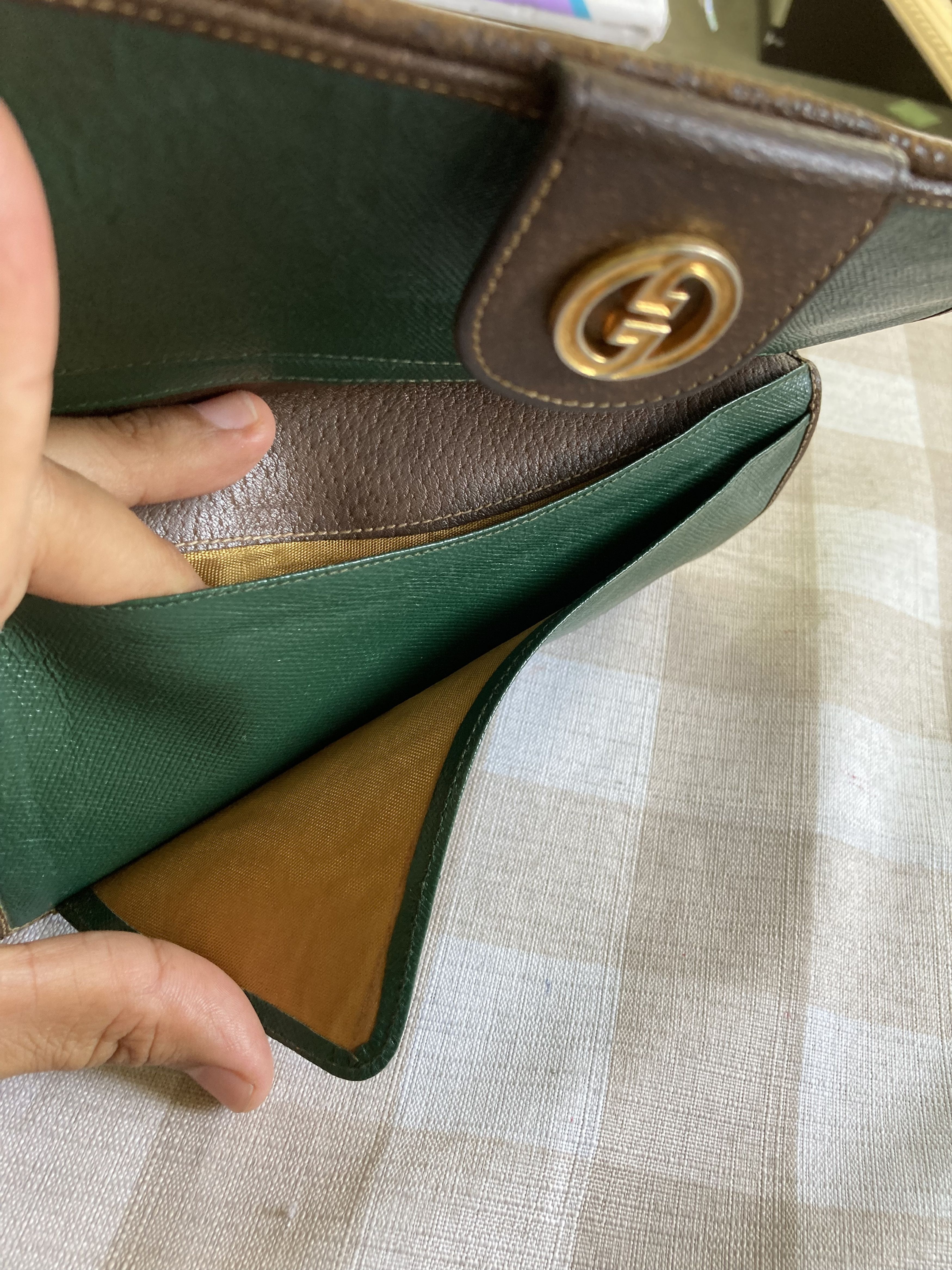 Gucci Archival Gucci GG Supreme Wallet - Green Leather Interior Size ONE SIZE - 10 Thumbnail
