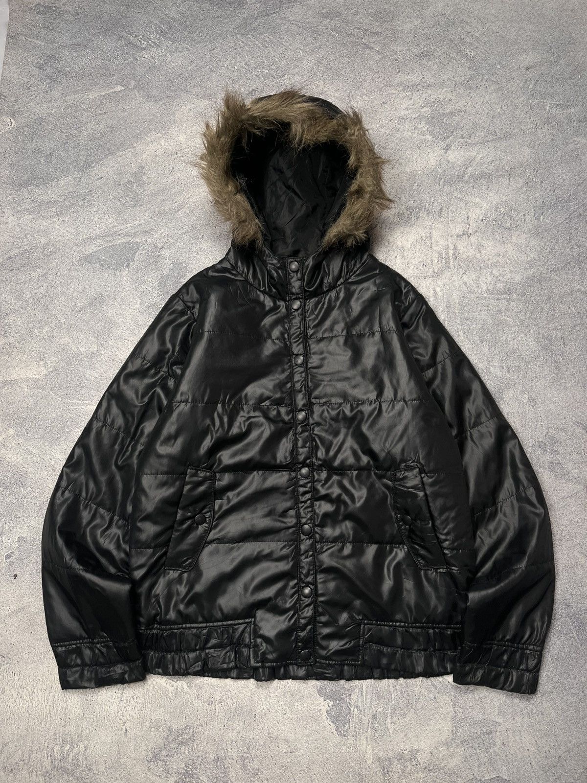 Japanese Brand Racoon Fur Puffer Jacket Size US M / EU 48-50 / 2 - 1 Thumbnail