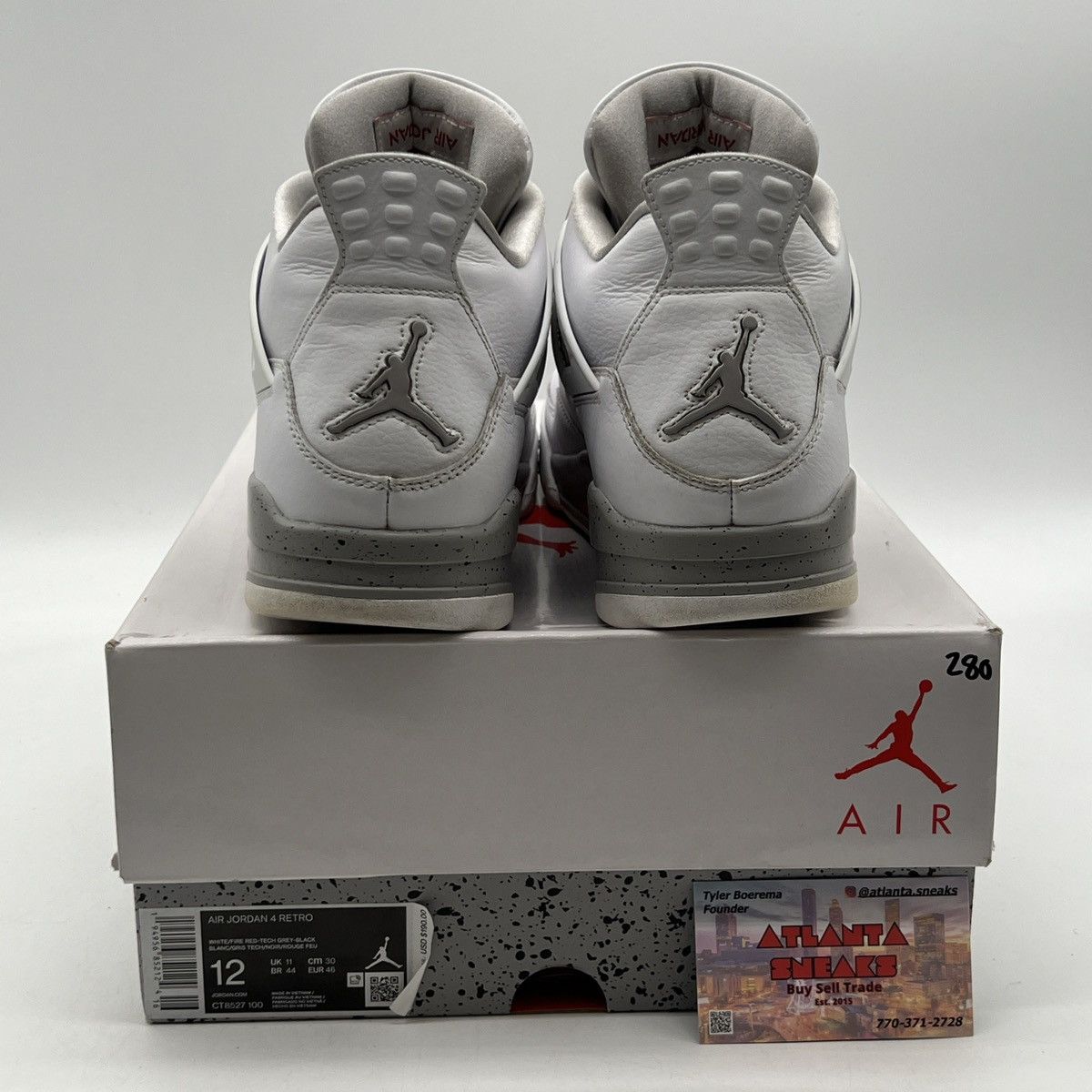 Jordan Brand Air Jordan 4 white Oreo Size US 12 / EU 45 - 3 Thumbnail