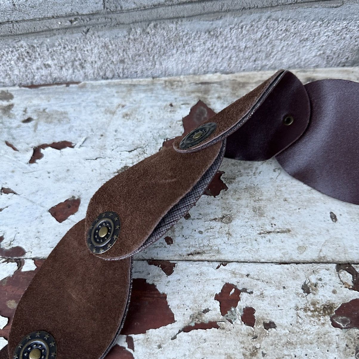 Le Grande Bleu (L.G.B.) Vintage Women’s Leather Belt Cowboy Crazy Y2K 00s USA Size ONE SIZE - 5 Thumbnail