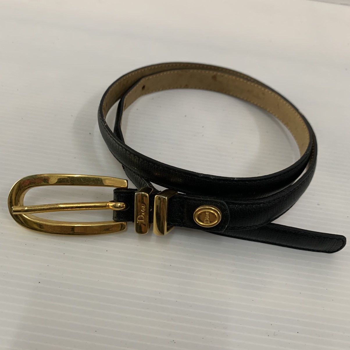 Christian Dior Monsieur CHRISTIAN DIOR Leather Belts Size ONE SIZE - 3 Thumbnail