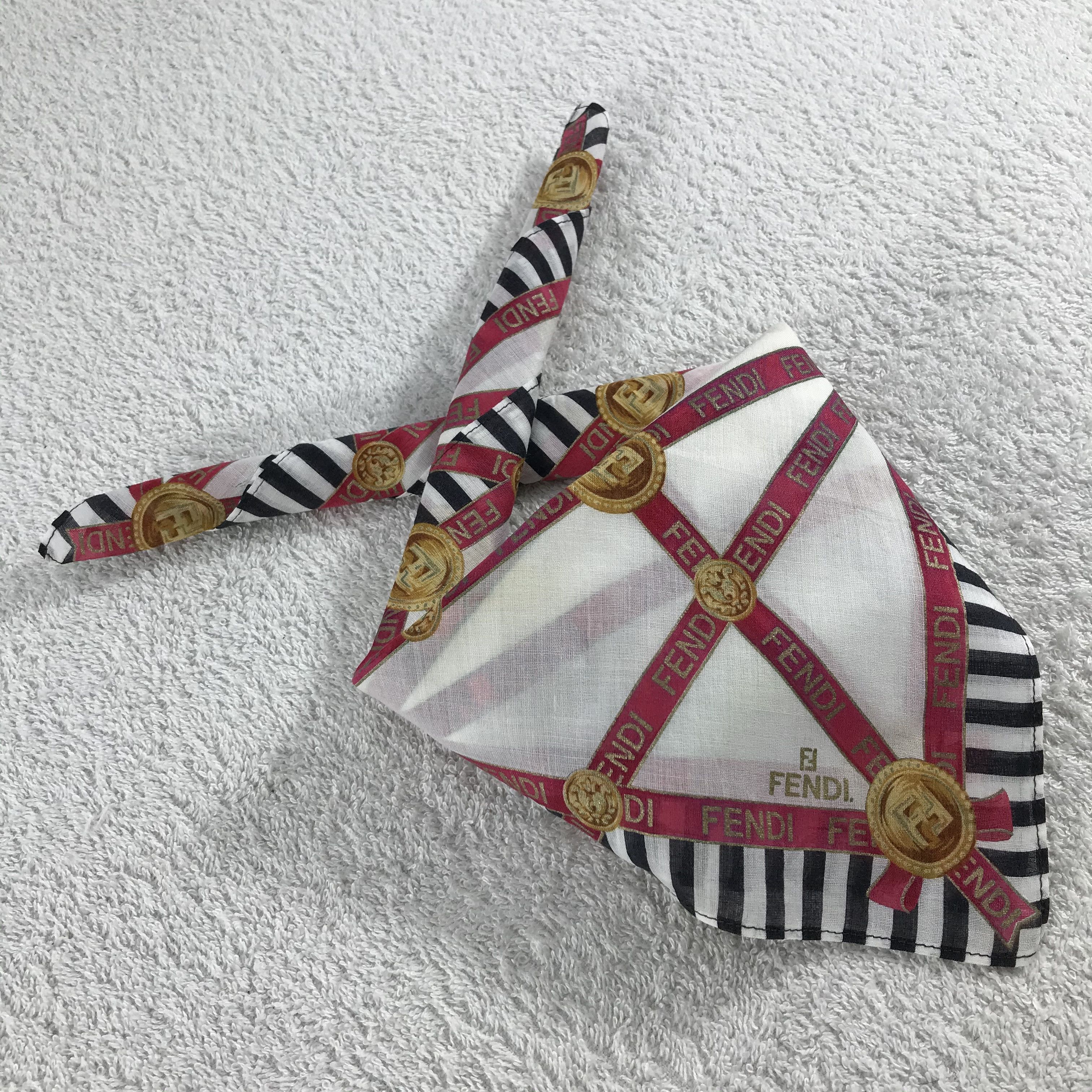 Vintage Vintage Fendi Bandana / Handkerchief / Neckerchief - S336 Size ONE SIZE - 4 Thumbnail