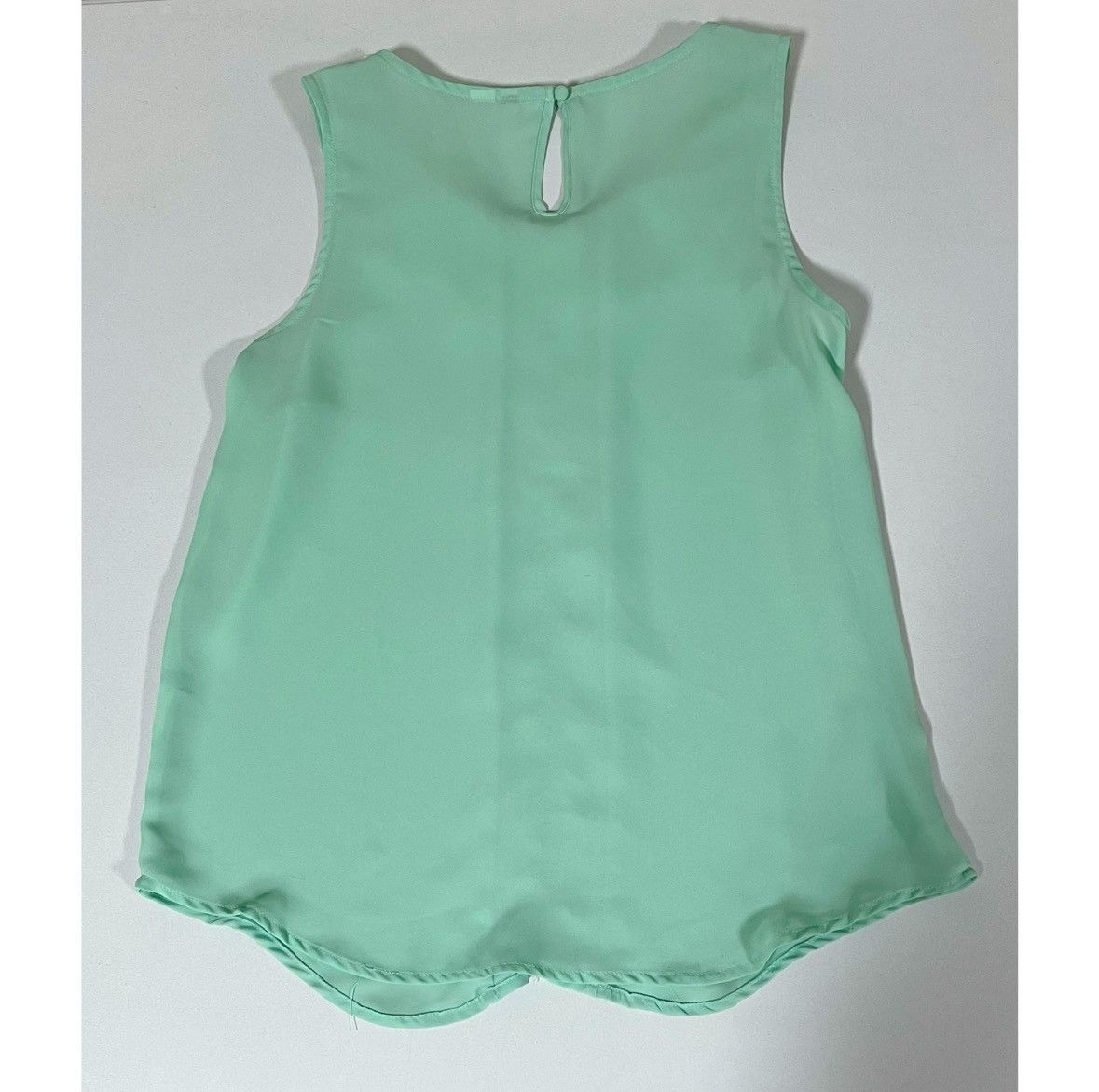 Vintage Mint Green Floral Paisley Collared Top Shirt Blouse XS 🪷✨ Size XS / US 0-2 / IT 36-38 - 4 Thumbnail