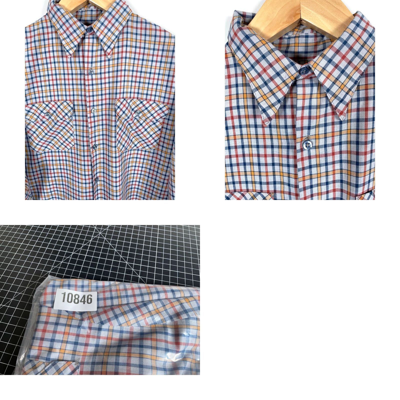 Vintage VINTAGE Big Mac Shirt Plaid Button-Up 70s XL Men Lightweight Cotton-Blend Flannel Gray Blue Size US XL / EU 56 / 4 - 9 Thumbnail