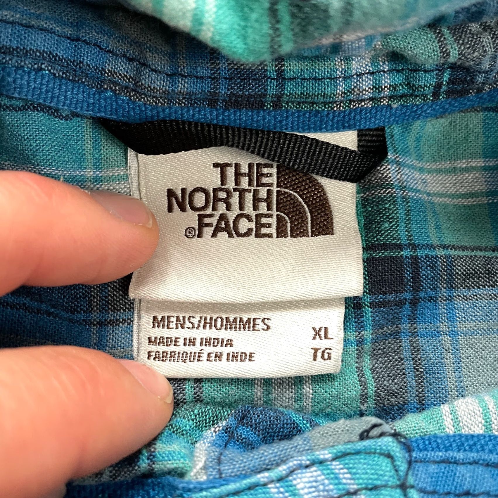 The North Face The North Face Plaid Shirt Mens XL Blue Short Sleeve Button-Down Cotton Size US XL / EU 56 / 4 - 4 Thumbnail