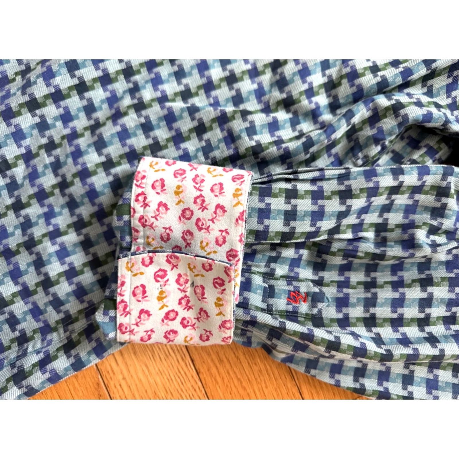 Robert Graham Robert Graham Mens Shirt XL Colorful Striped Long Sleeve Button-Up Size US XL / EU 56 / 4 - 2 Thumbnail