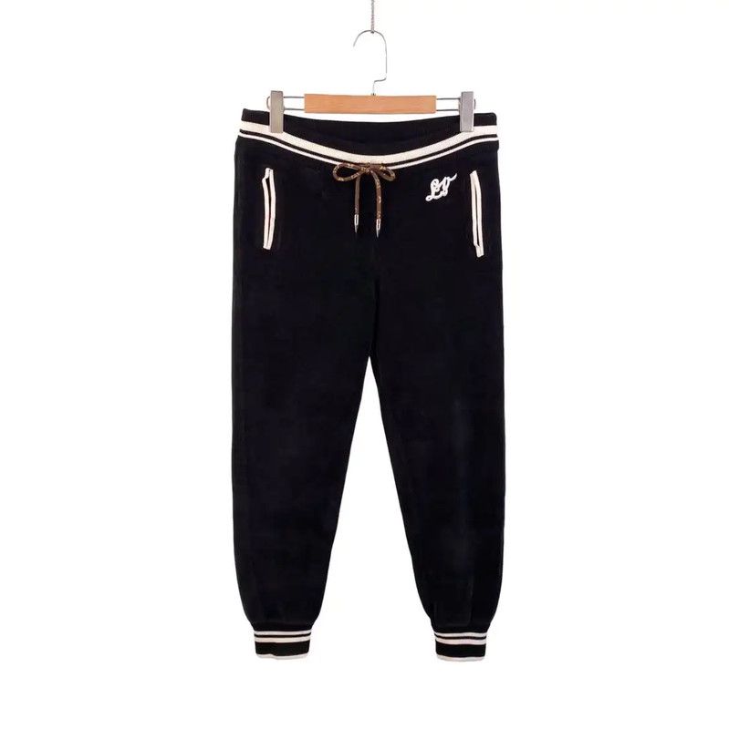 Louis Vuitton Louis Vuitton Black Wool Casual Pants 0089 Size 23" - 1 Thumbnail