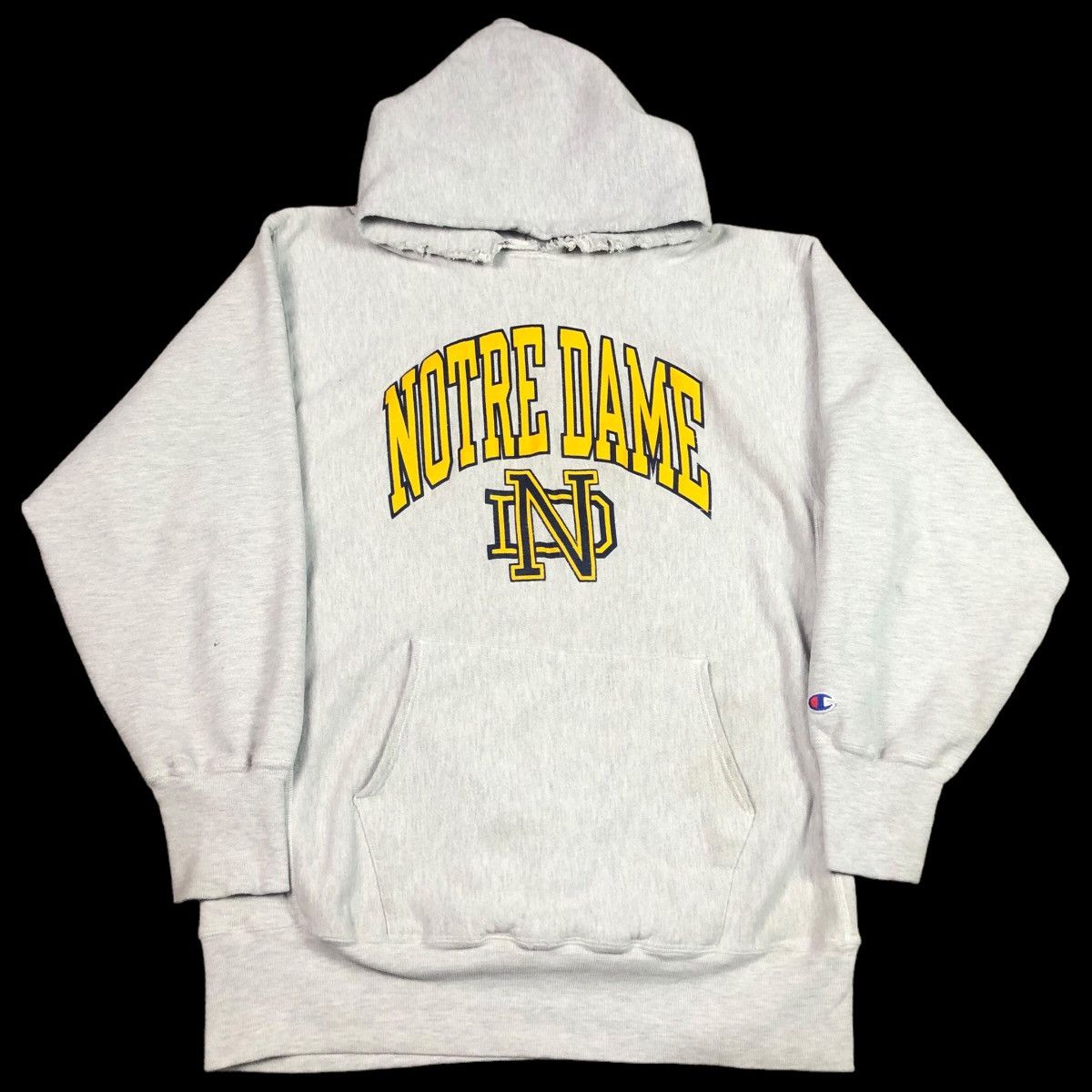 image of American College x Champion Reverse Weave Vintage Notre Dame Sweatshirt Xl, Men's