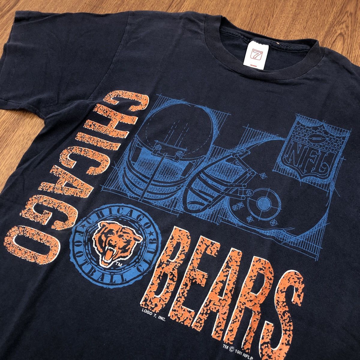 NFL × Vintage Vintage Chicago Bears 1991 t-shirt Size US M / EU 48-50 / 2 - 2 Thumbnail