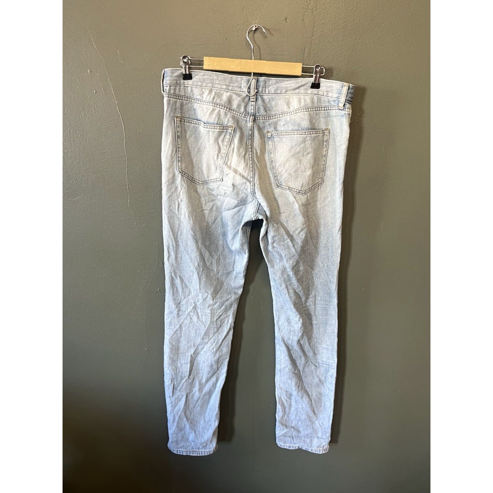 Everlane Everlane Mens Blue Denim Jeans Straight Leg Summer 33 x 32 Size US 33 - 2 Thumbnail