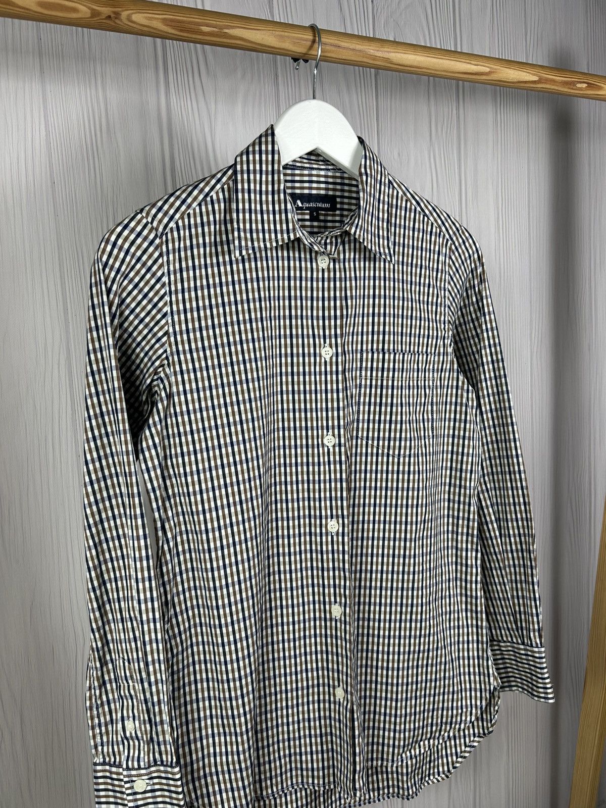 Aquascutum Aquasqutum Iconic Chekered Button Up Shirt Size S Size US S / EU 44-46 / 1 - 2 Thumbnail