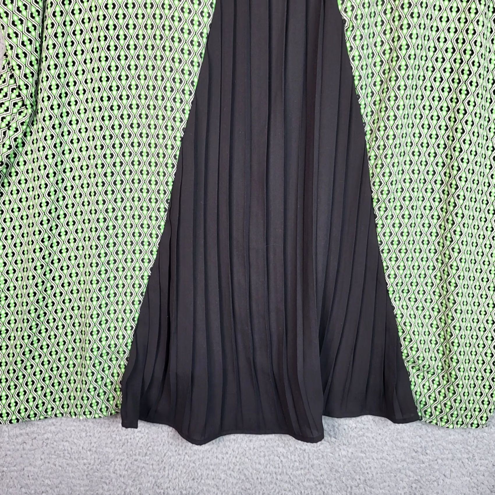 Vintage Bellatrix Blouse Women's Green Round Neck Sleeveless Size 3X NEW Size XXL / US 16-18 / IT 52-54 - 5 Thumbnail