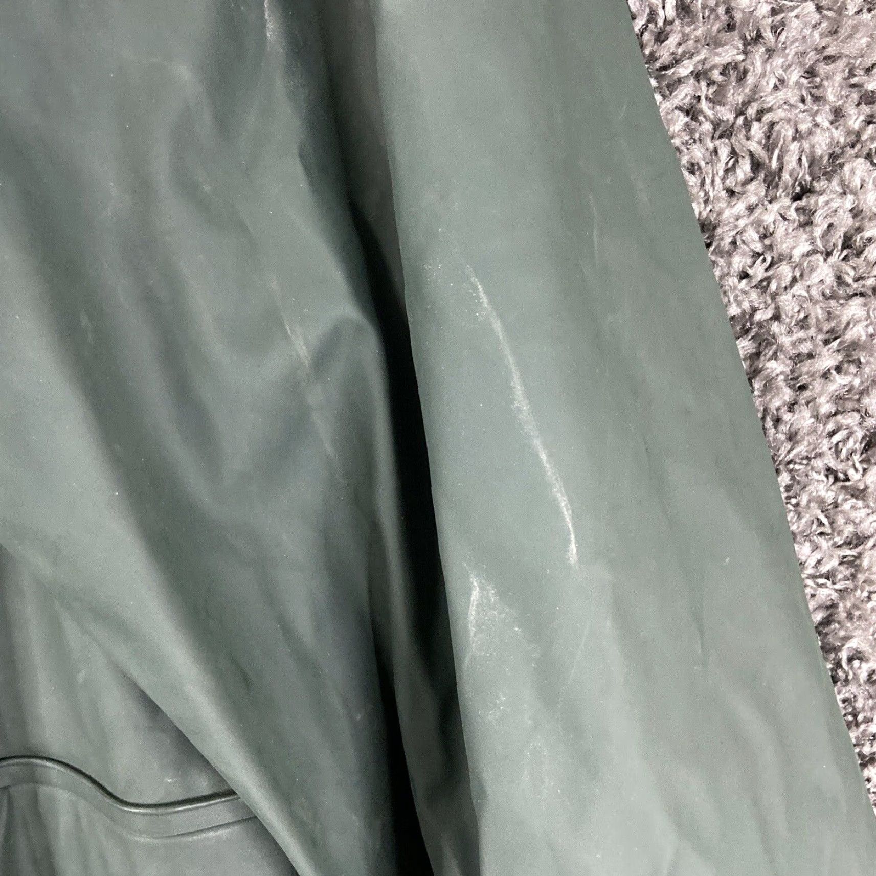Vintage Storm Hide Windbreaker Jacket Men’s Large Green Polyvinyl Raincoat Zip Hood Size US L / EU 52-54 / 3 - 3 Thumbnail