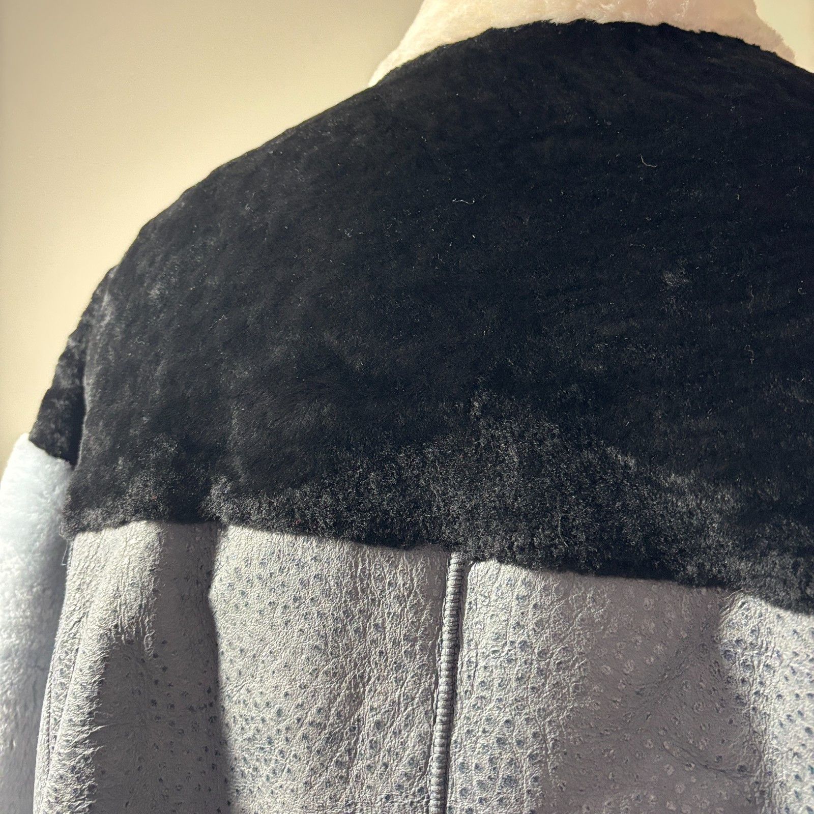 Other Rare Patchwork Shearling Jacket Bomber One Size Fits All NEW Size M / US 6-8 / IT 42-44 - 8 Thumbnail