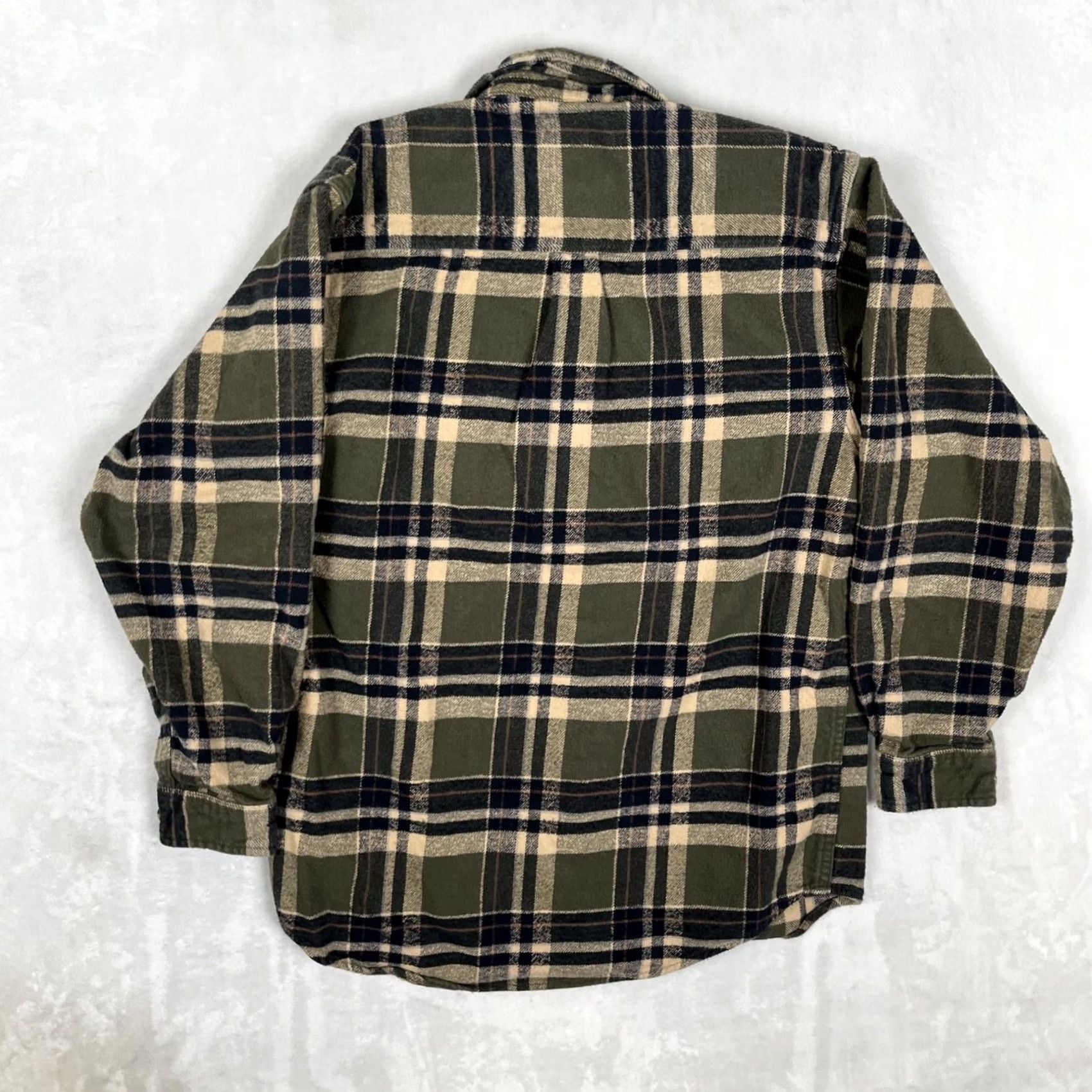 Vintage Field & Stream Shirt Mens Medium Green Plaid Flannel Lined Long Sleeve Button Up Size US M / EU 48-50 / 2 - 6 Thumbnail