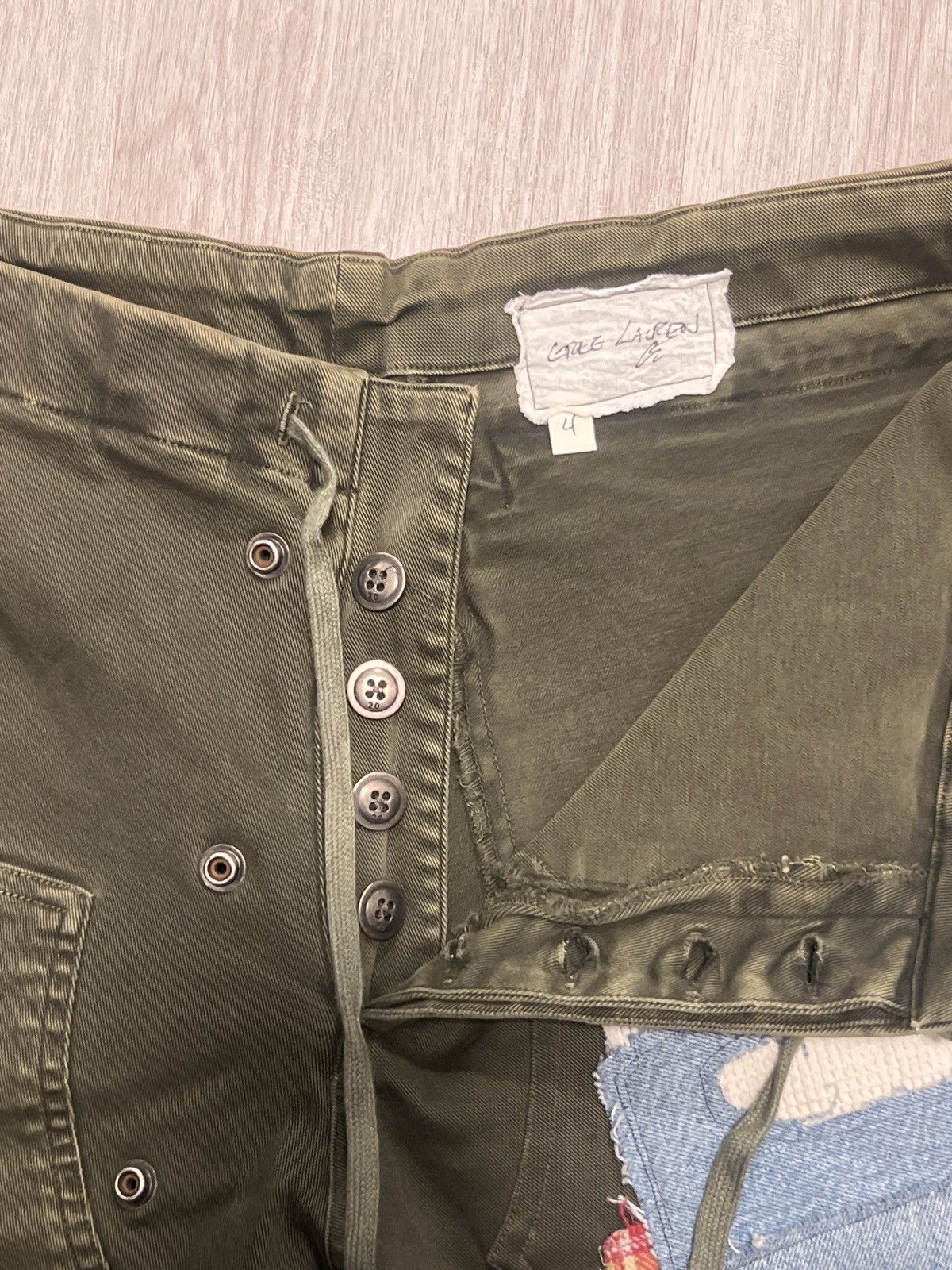 Greg Lauren Greg Lauren Heavy Denim Stretch Work Pant Size US 34 / EU 50 - 4 Thumbnail