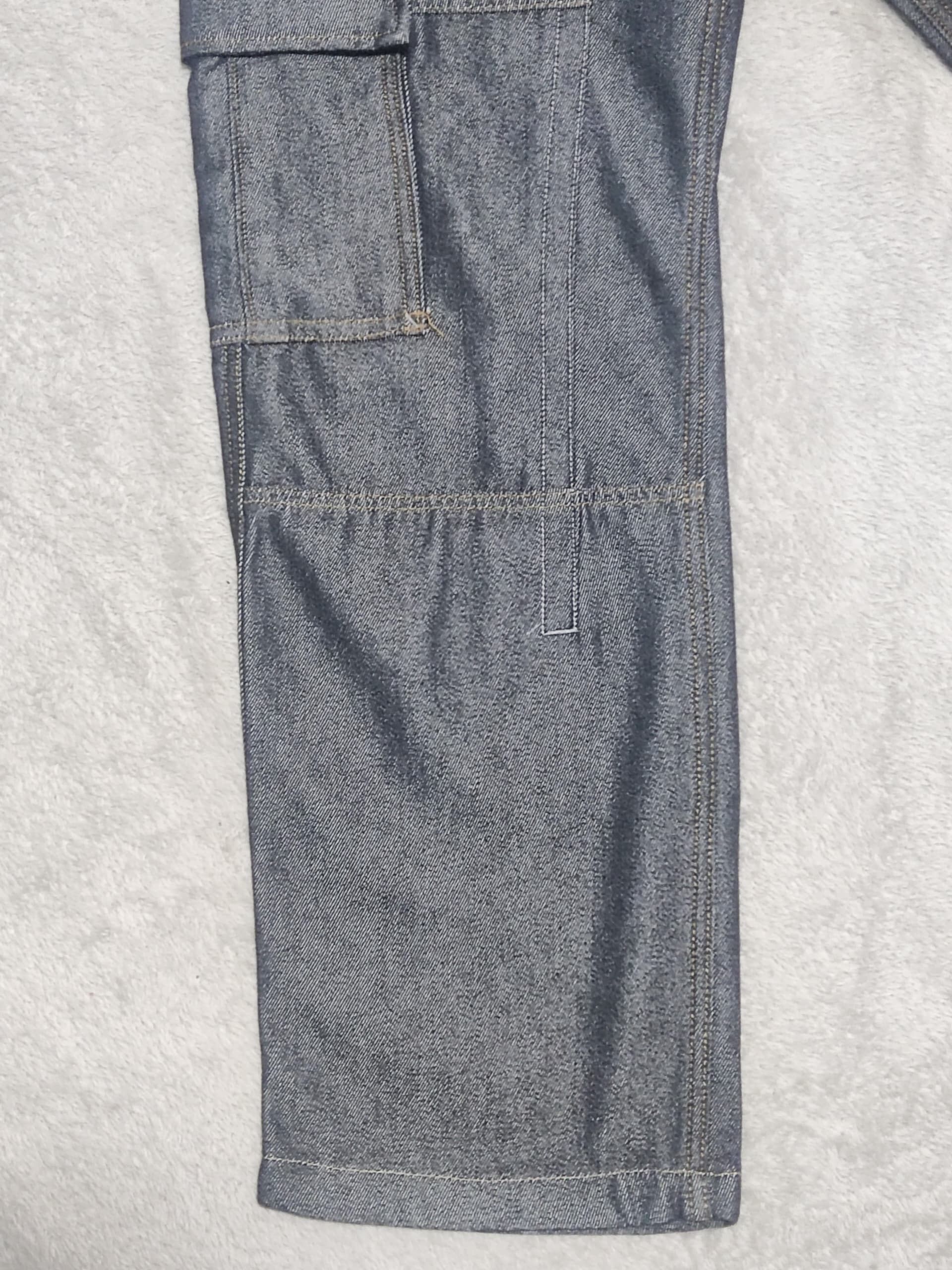 Japanese Brand PJ'S SURF Waxed La Jolla California Baggy Cargo Denim Pants Size US 30 / EU 46 - 8 Thumbnail