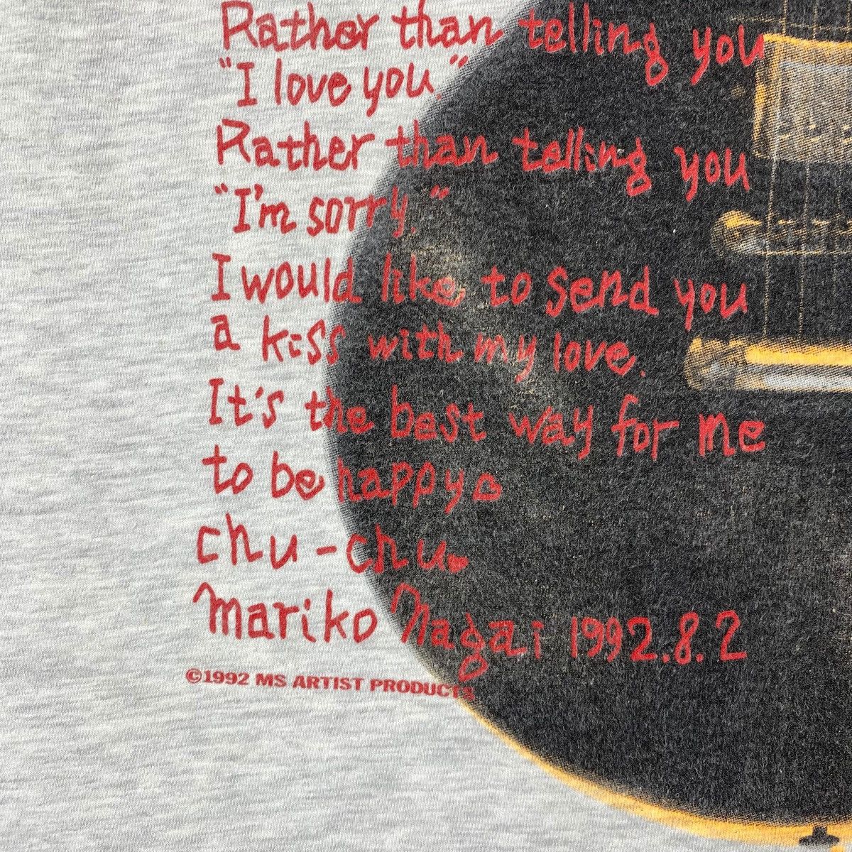 Vintage Vintage 90's MARIKO NAGAI Japanese Poet & Writer Graphic Size US L / EU 52-54 / 3 - 4 Thumbnail