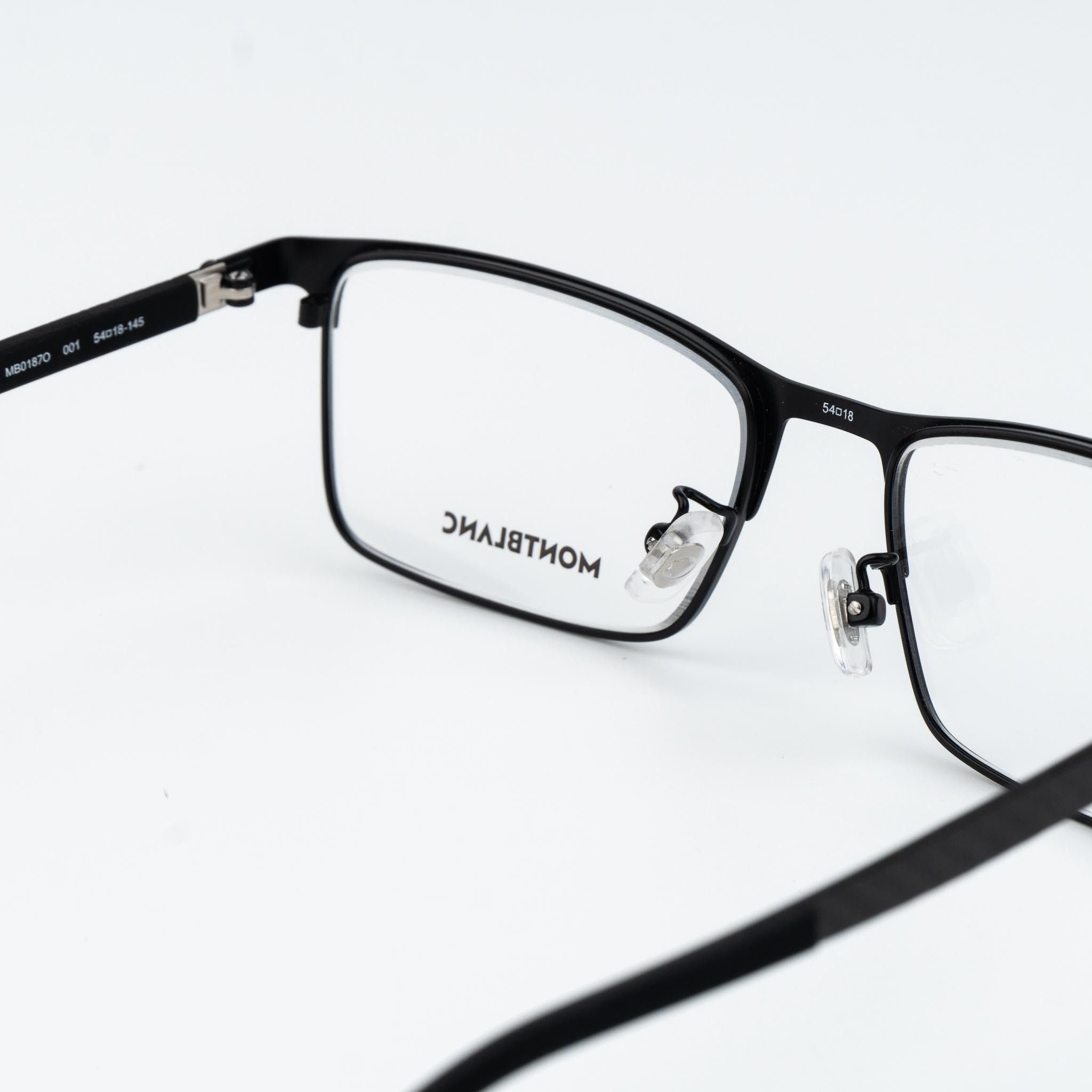 Montblanc Montblanc Men Eyeglasses Rectangle MB0187O 001 NEW AUTHENTIC Size ONE SIZE - 7 Thumbnail