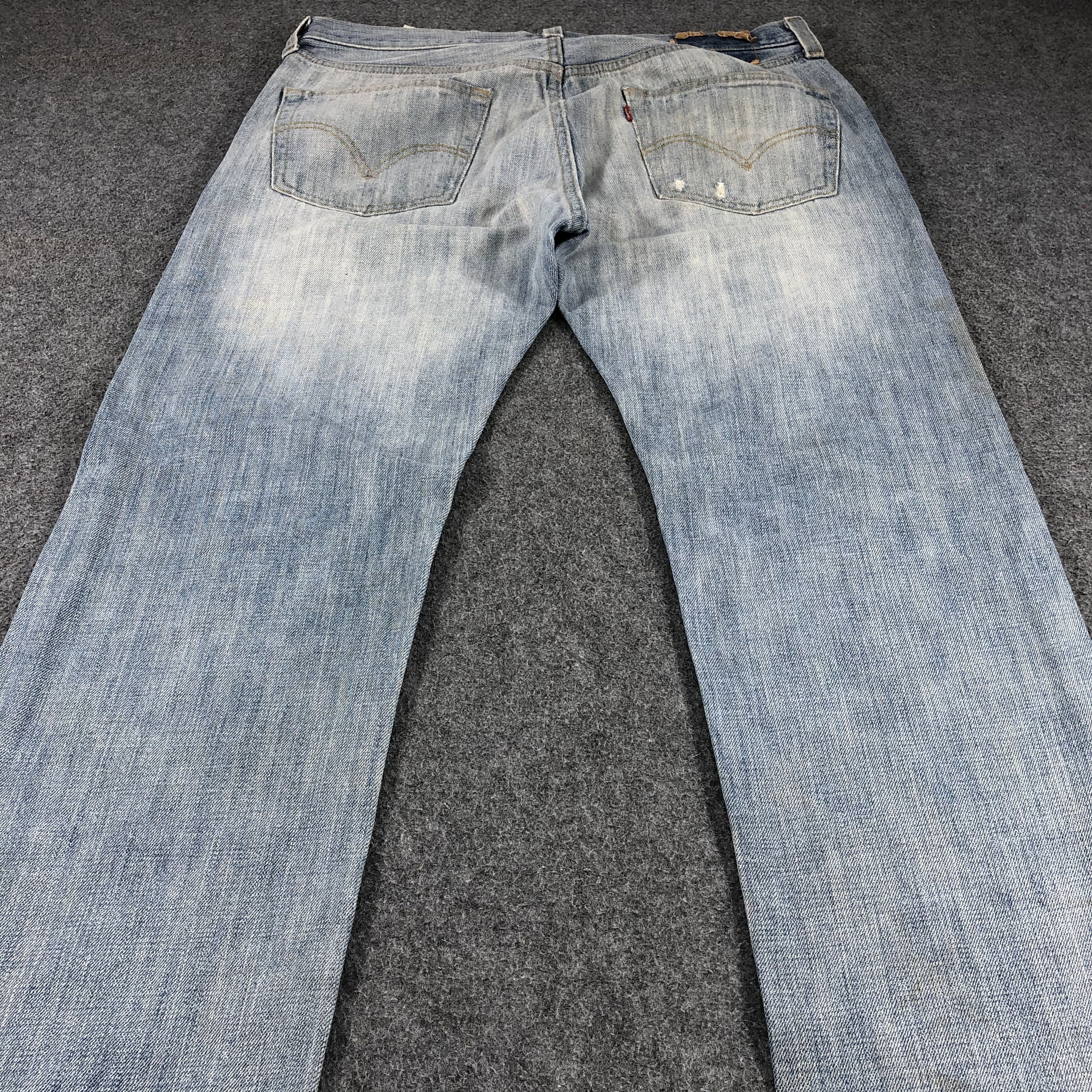 Levi's × Vintage Vintage 90s Distress Levis 501 Jeans-JM841 Size US 34 / EU 50 - 4 Thumbnail
