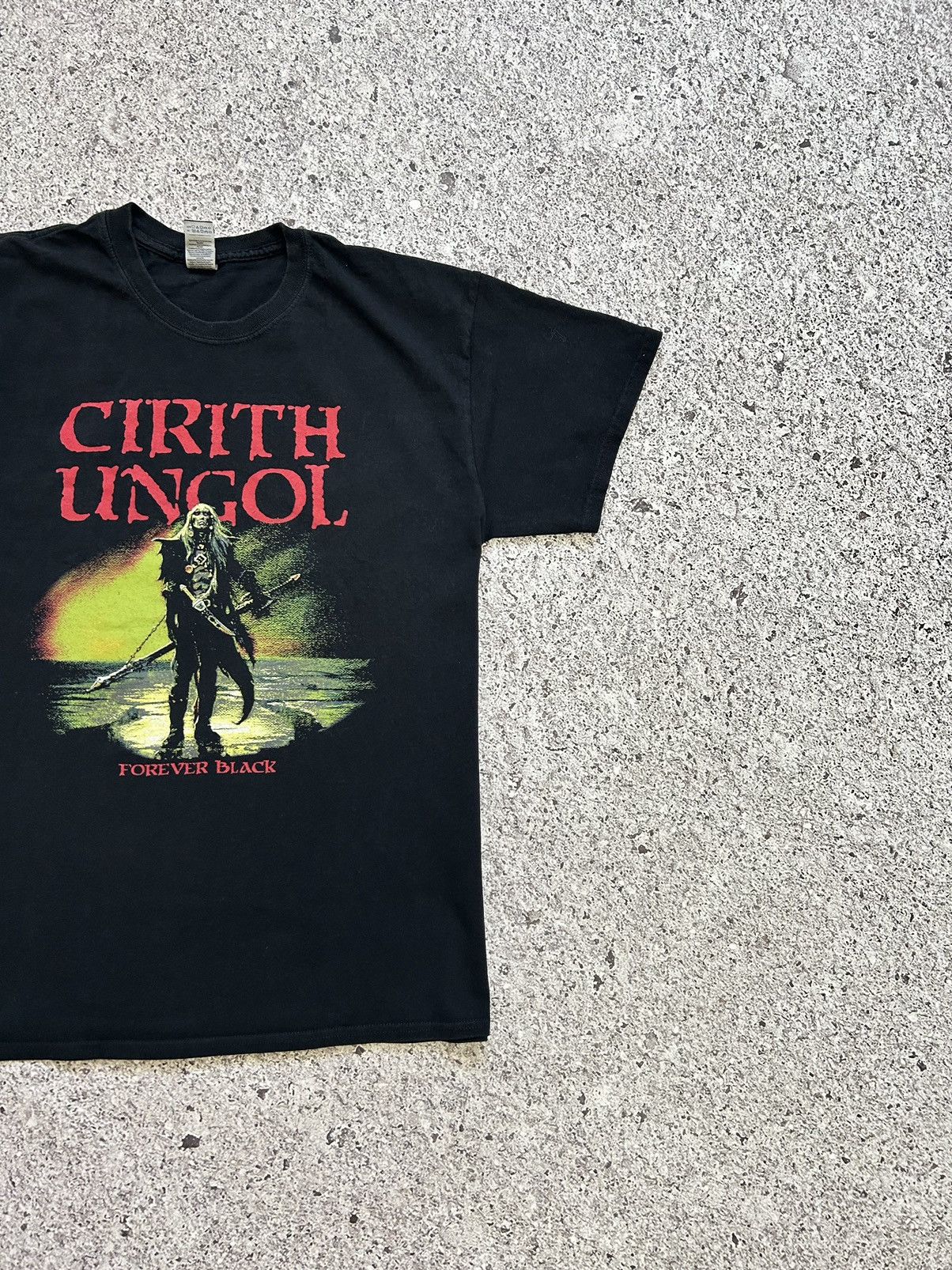 Band Tees × Vintage Cirith Ungol Forever Black Rock Band Retro T-Shirt Y2K Hype Size US L / EU 52-54 / 3 - 4 Thumbnail