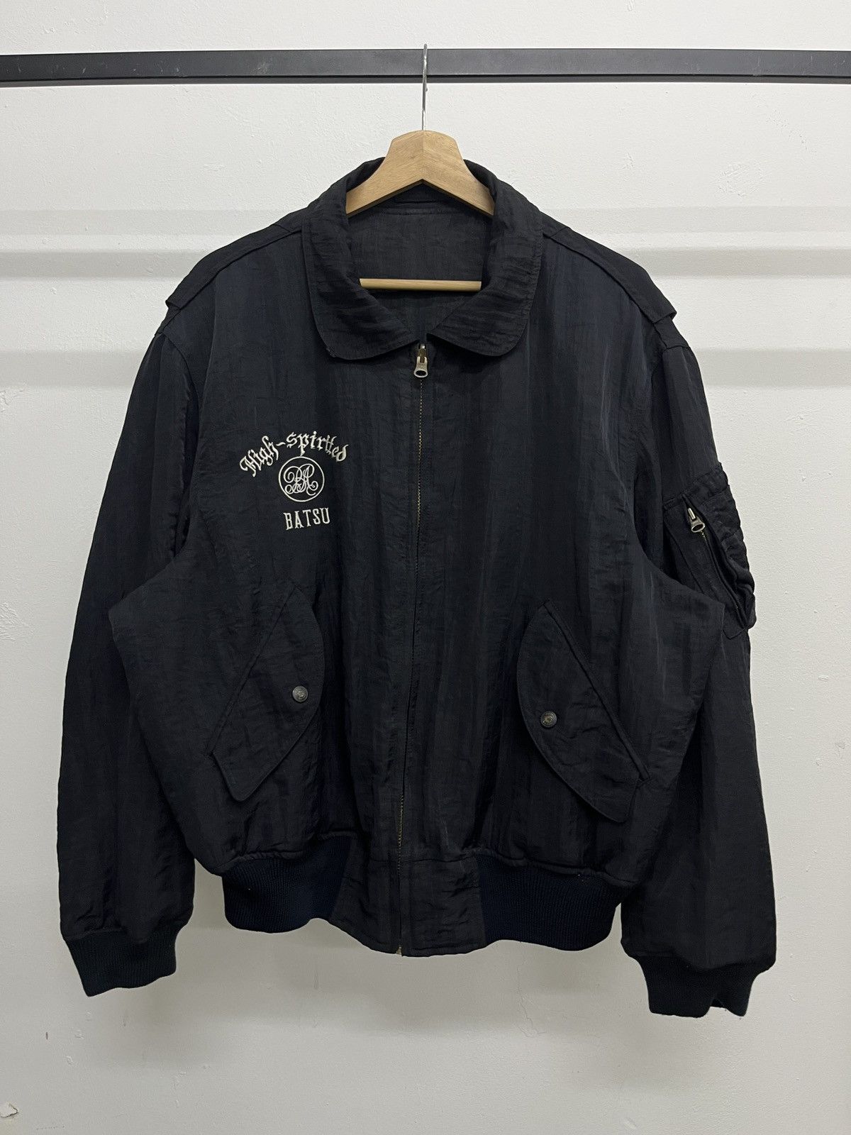 Japanese Brand Batsu Reversible Parachute Utility Bomber Issey Miyake Style Size US L / EU 52-54 / 3 - 16 Thumbnail