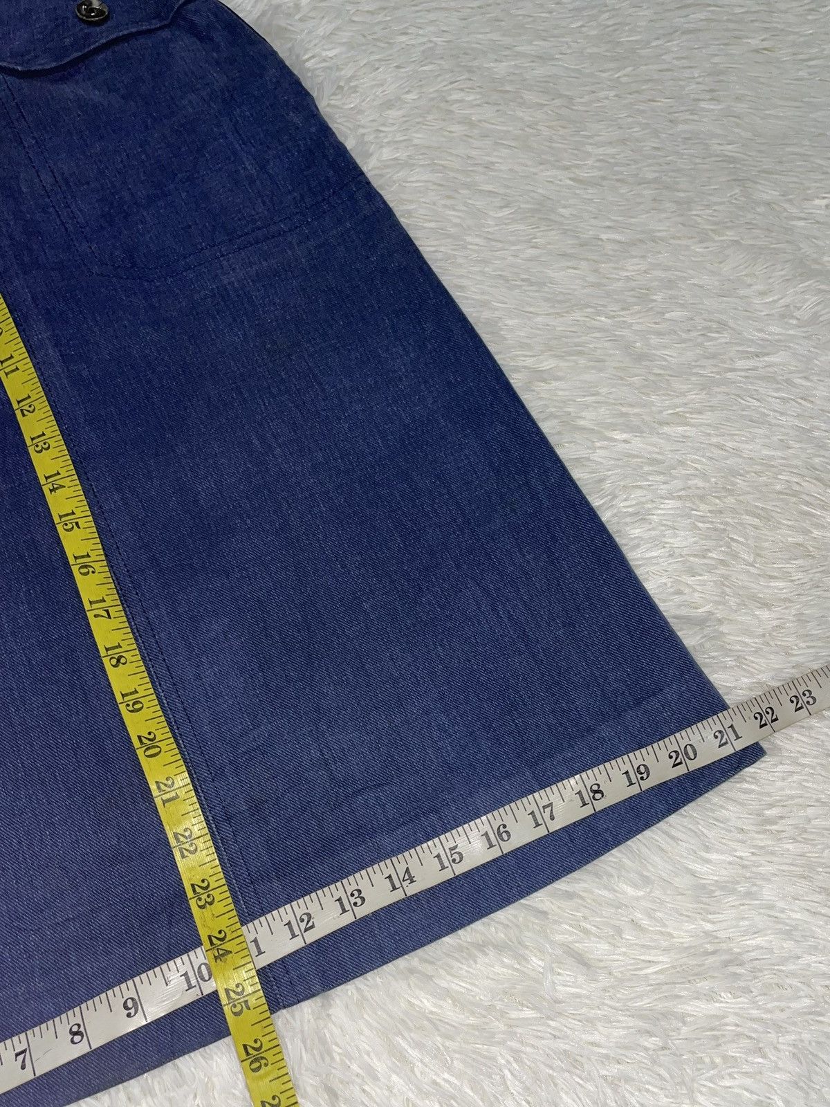 Celine Vintage Celine Paris Denim Skirt Size 24" / US 00 / IT 34 - 9 Thumbnail