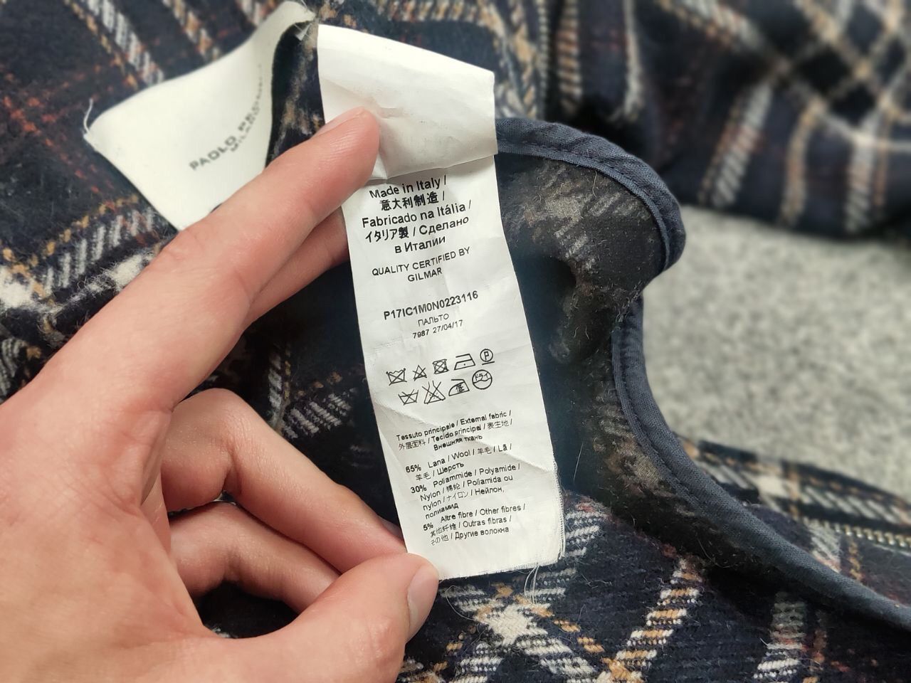 Paolo Pecora Paolo Pecora Design Duffle Checkered coat Wool Jacket Size US S / EU 44-46 / 1 - 19 Thumbnail