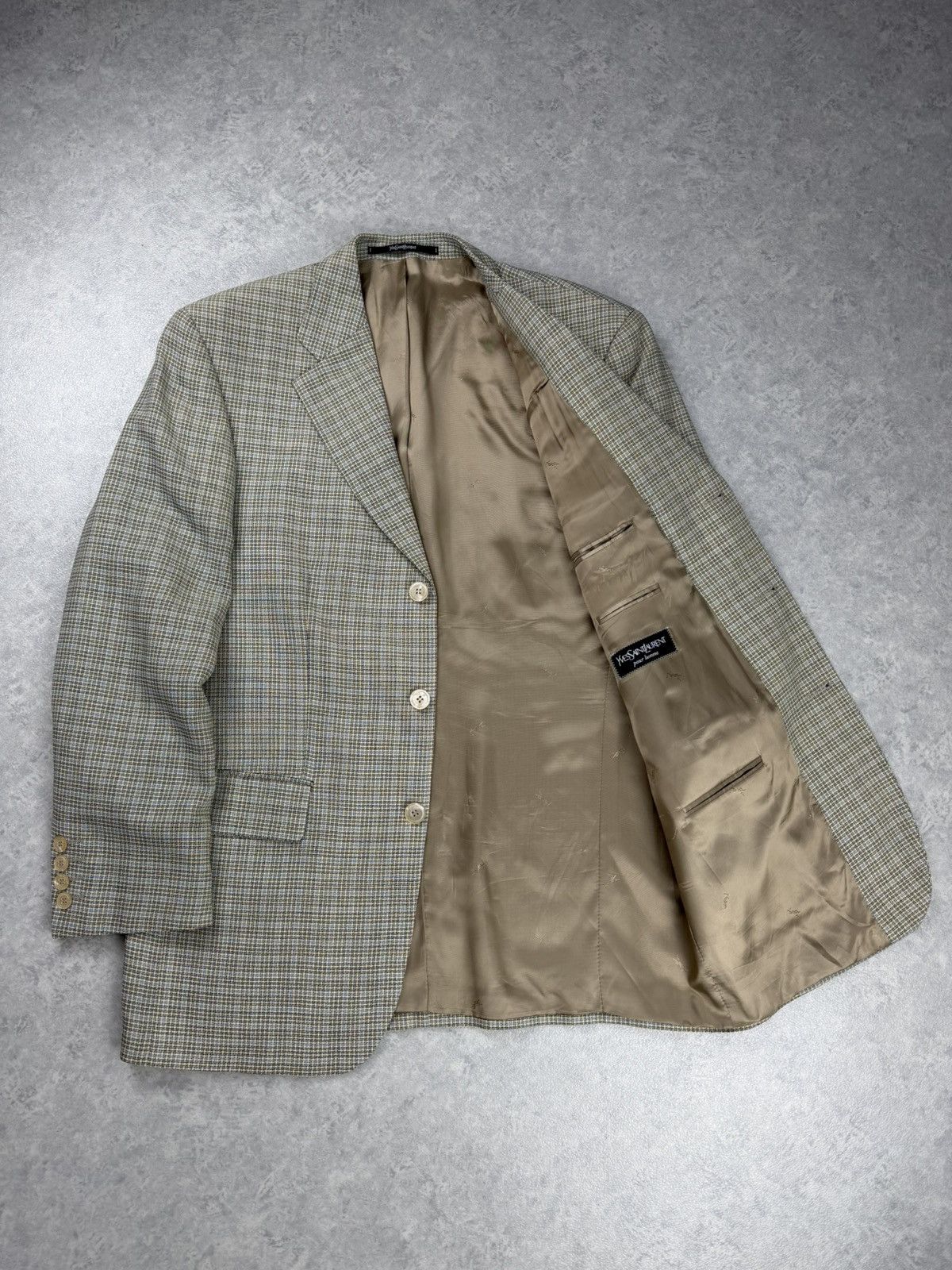Yves Saint Laurent Vintage Yves Saint Laurent Wool Blazer Jacket Size 50 Size 50R - 8 Thumbnail
