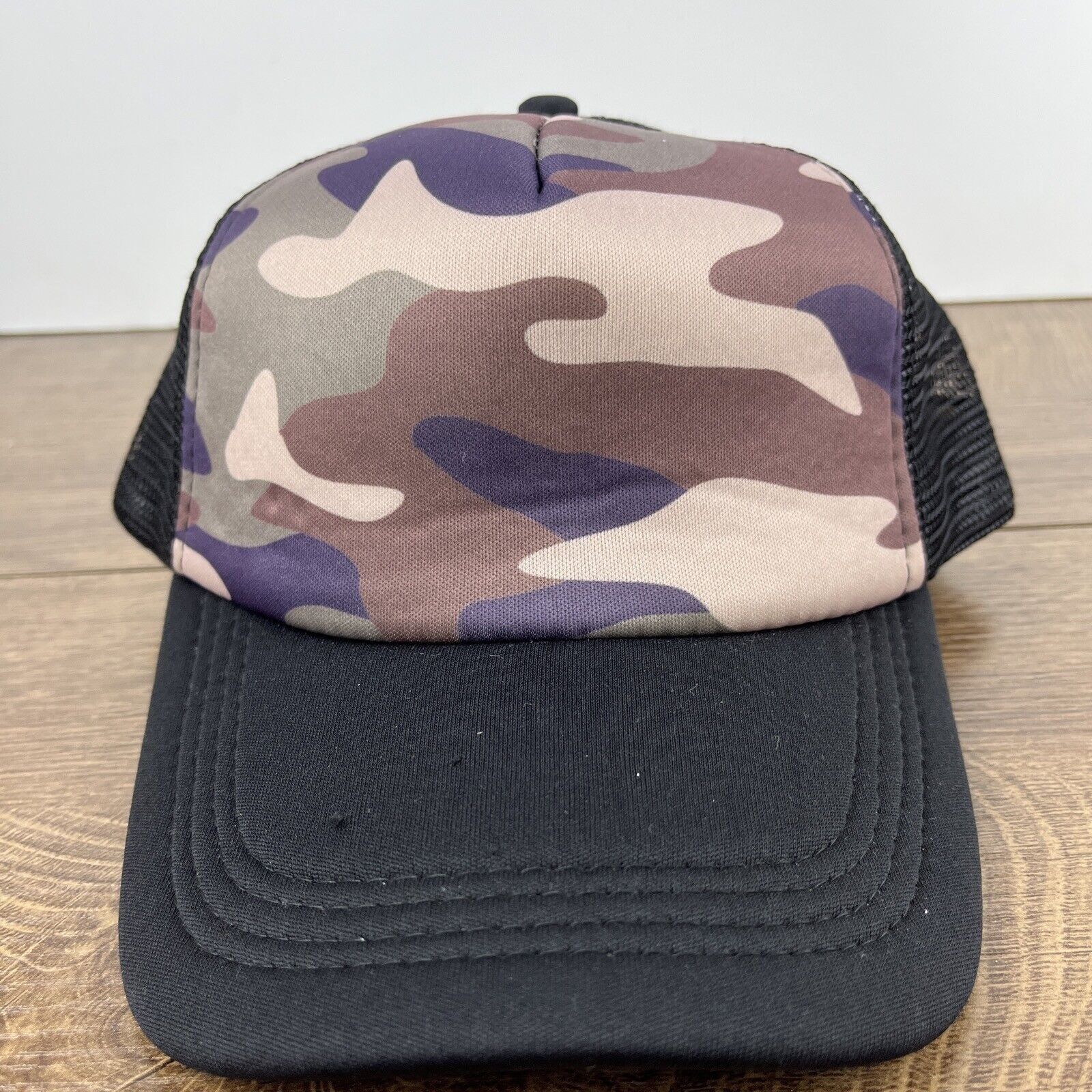 Other Camo Hat Brown Black Hat Snapback Adjustable Adult Size Blac Size ONE SIZE - 5 Thumbnail