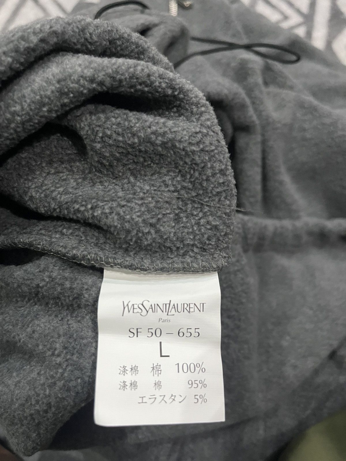 Yves Saint Laurent Yves Saint Laurent Fleece Jacket Ysl Half Zip Size US L / EU 52-54 / 3 - 9 Thumbnail