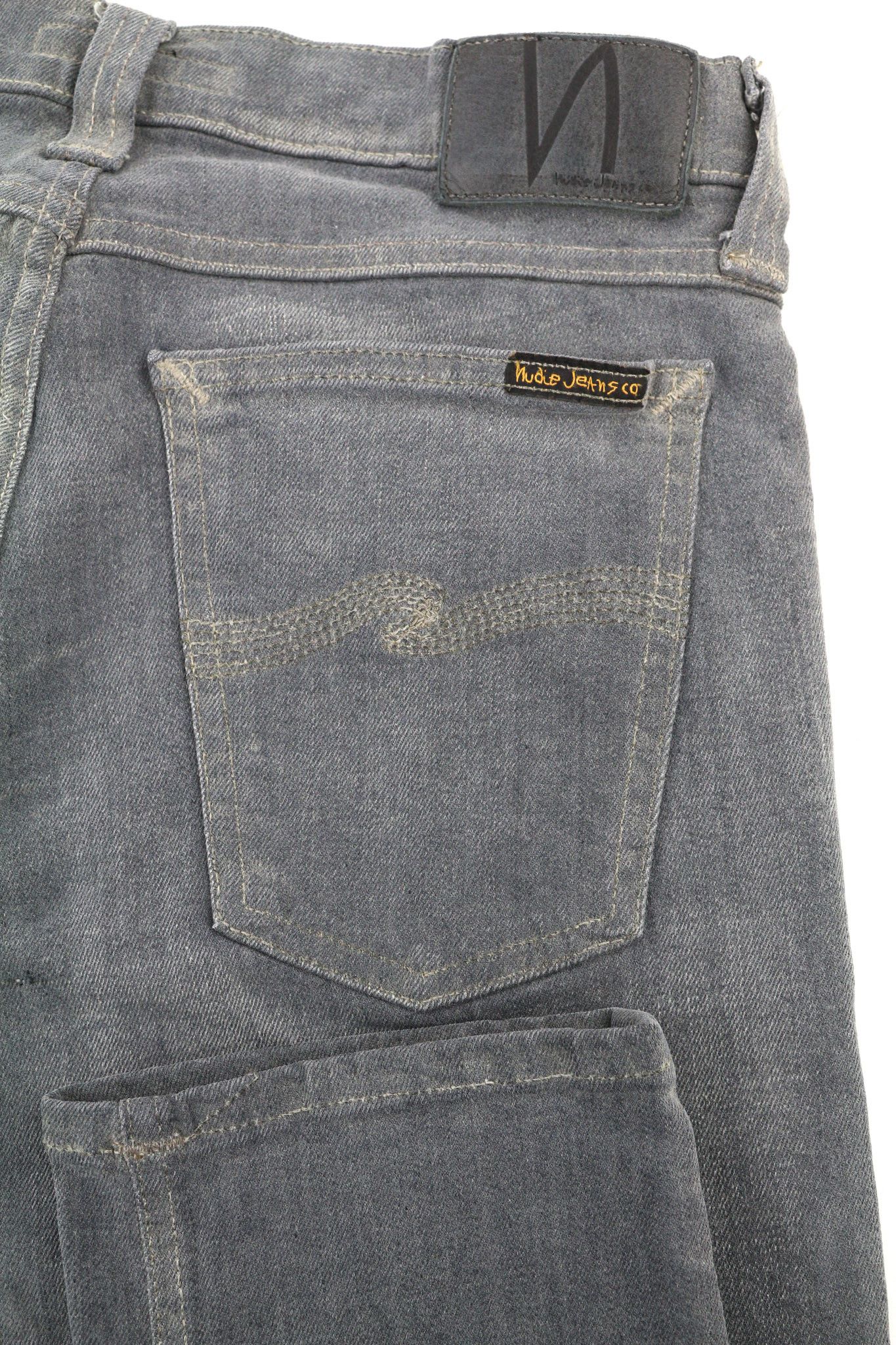Nudie Jeans TIGHT LONG JOHN W29/L32 Organic Charcoal Denim Fit 80680 Size US 29 - 5 Thumbnail