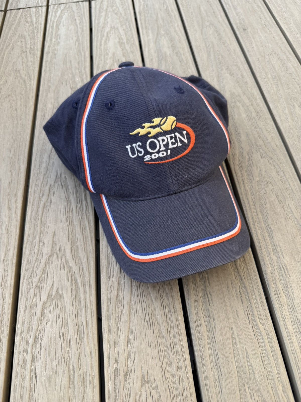 Other Vintage 2001 US Open Tennis Strapback Hat Cap Navy USA Size ONE SIZE - 1 Thumbnail