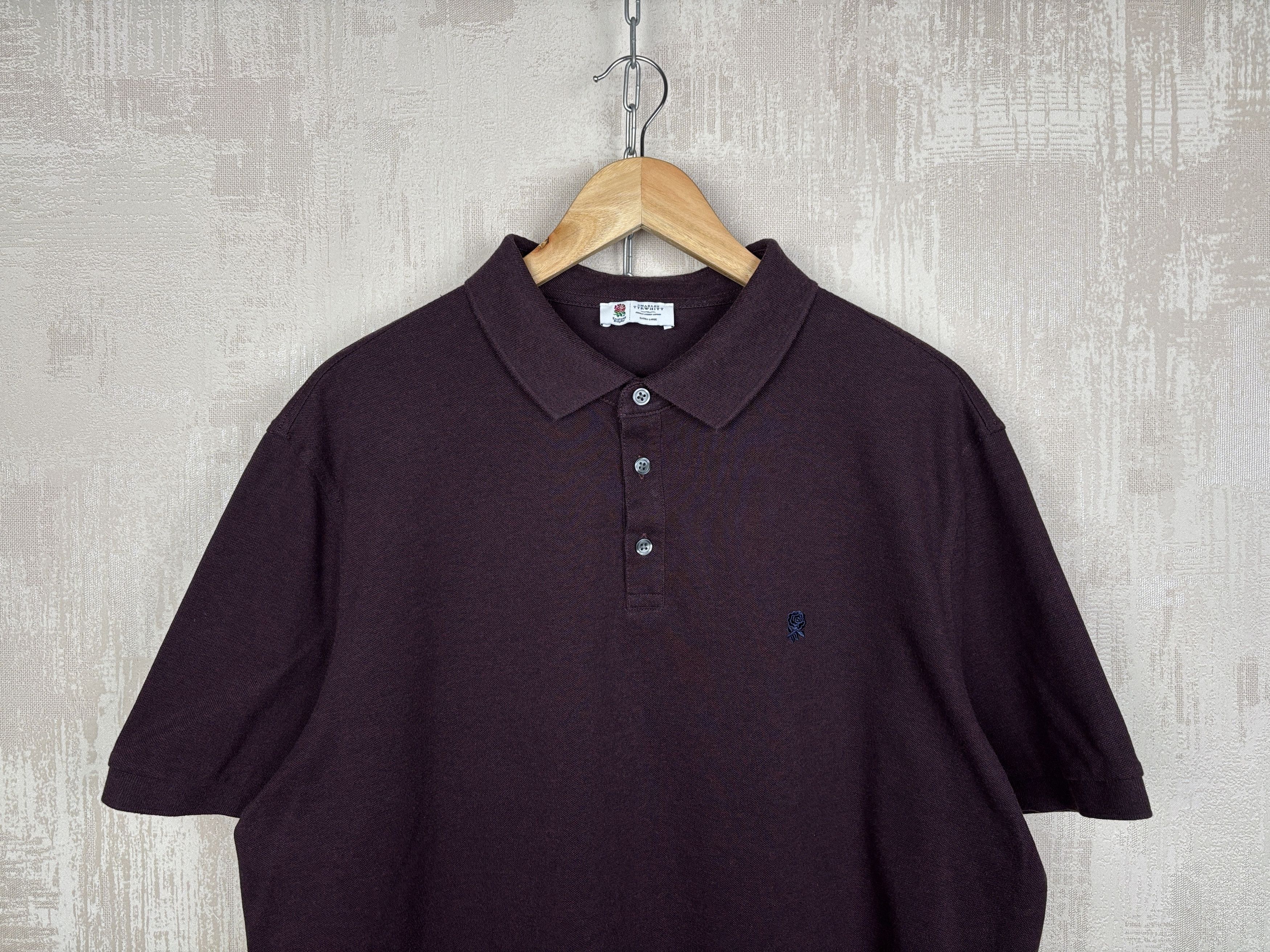 Charles Tyrwhitt Charles Tyrwhitt England Rugby Rose Logo Polo T-shirt Size US XL / EU 56 / 4 - 1 Thumbnail