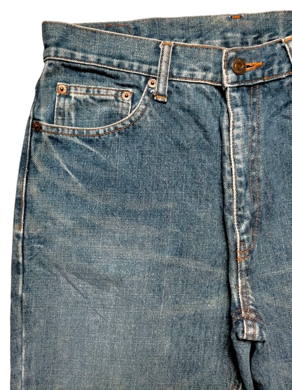 Japanese Brand Flare Jeans Bobson chesking Boot cut Denim Size US 31 - 4 Thumbnail