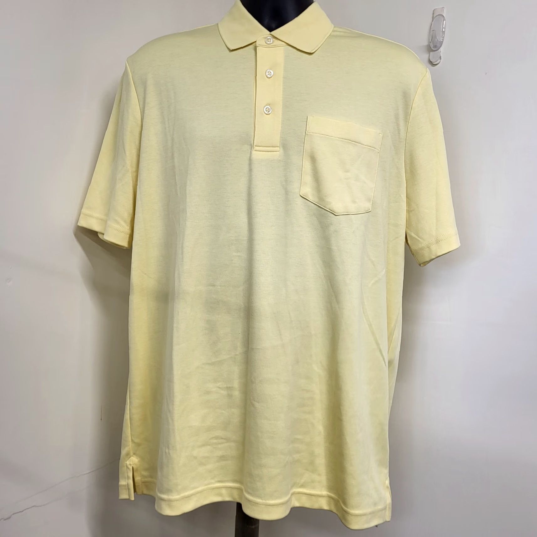 Lands' End Lands' End Polo Shirt Men Large Short Sleeve Traditional Fit Yellow Size US L / EU 52-54 / 3 - 2 Thumbnail