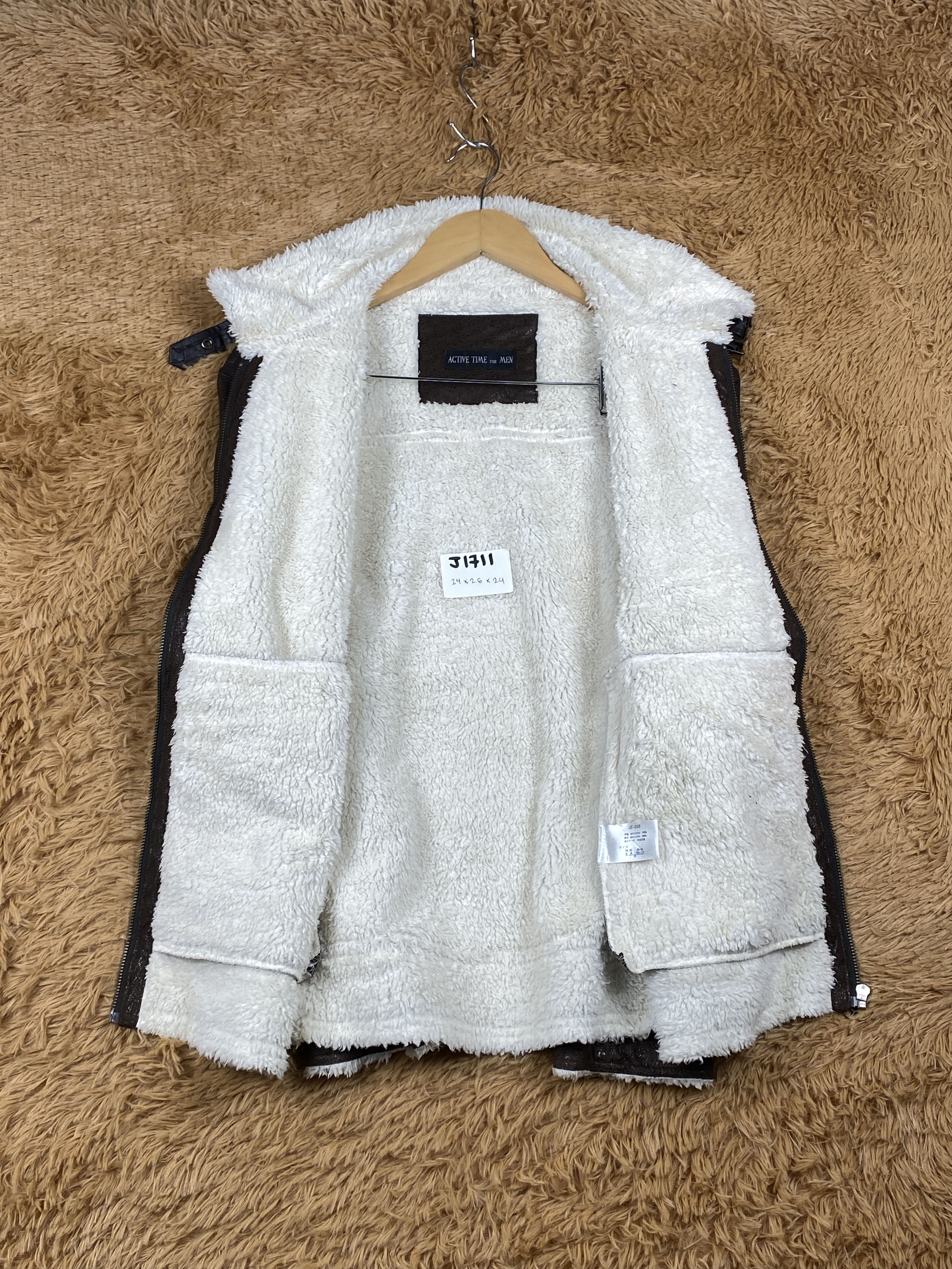 Japanese Brand Vintage Active Time Men Sherpa Lining Jacket J1711 Size US M / EU 48-50 / 2 - 6 Thumbnail