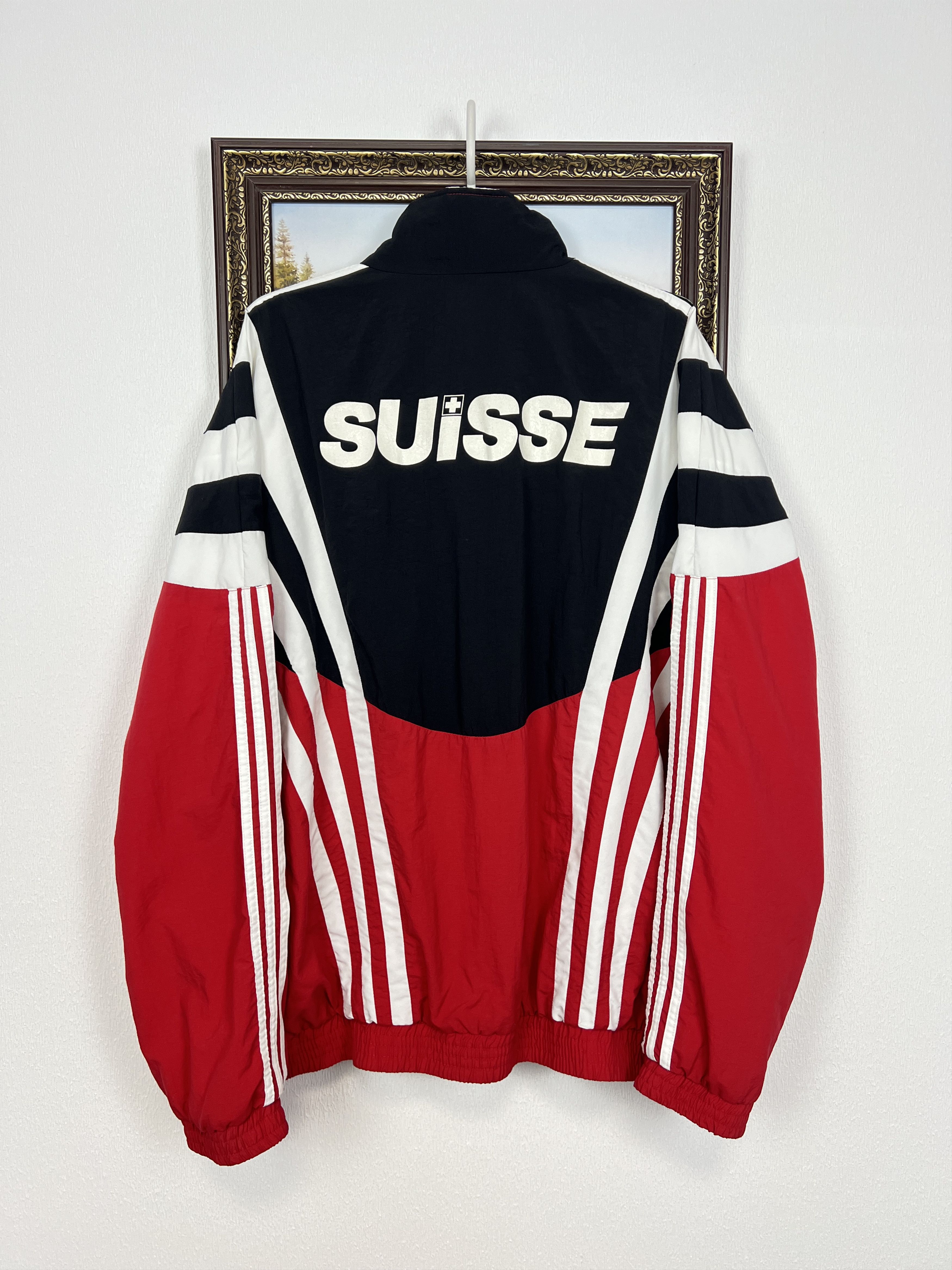 Adidas Vintage 90's Switzerland Football Jacket Soccer Track Top Size US XL / EU 56 / 4 - 11 Thumbnail