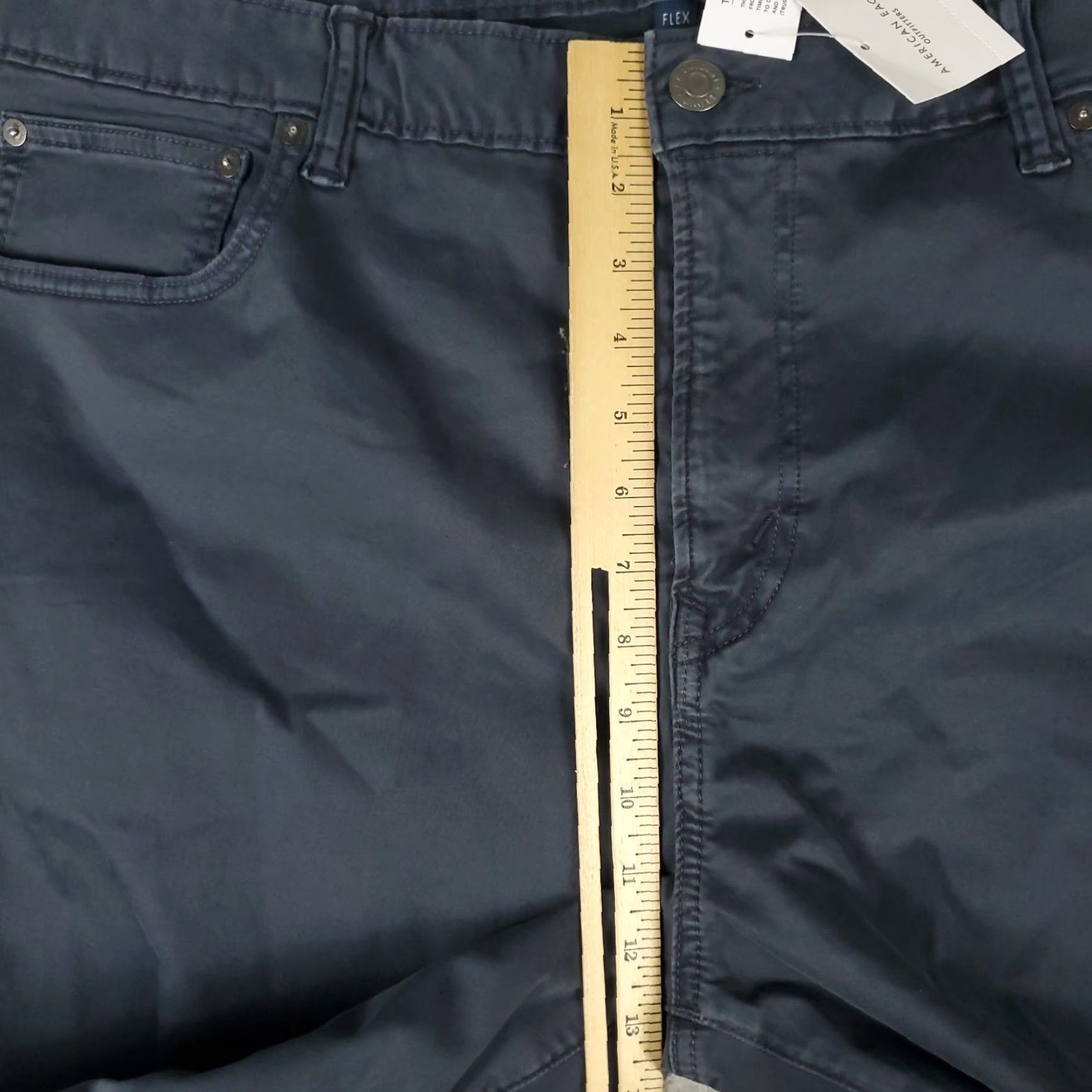 American Eagle Outfitters American Eagle Outfitters Pants 5-Pocket Flat Front Chino Mens 40 Blue/Grey Size US 40 / EU 56 - 4 Thumbnail